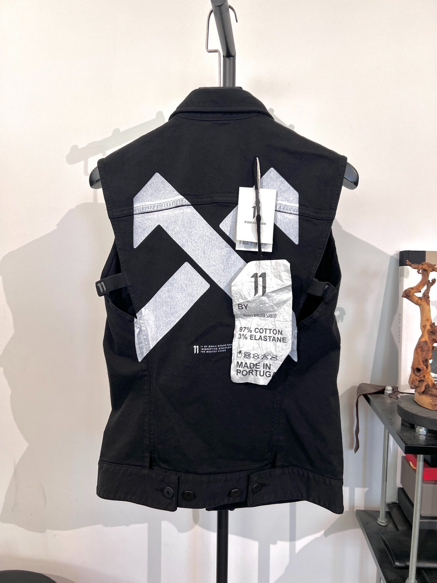 Boris Bidjan Saberi Silver Arrow Black Vest