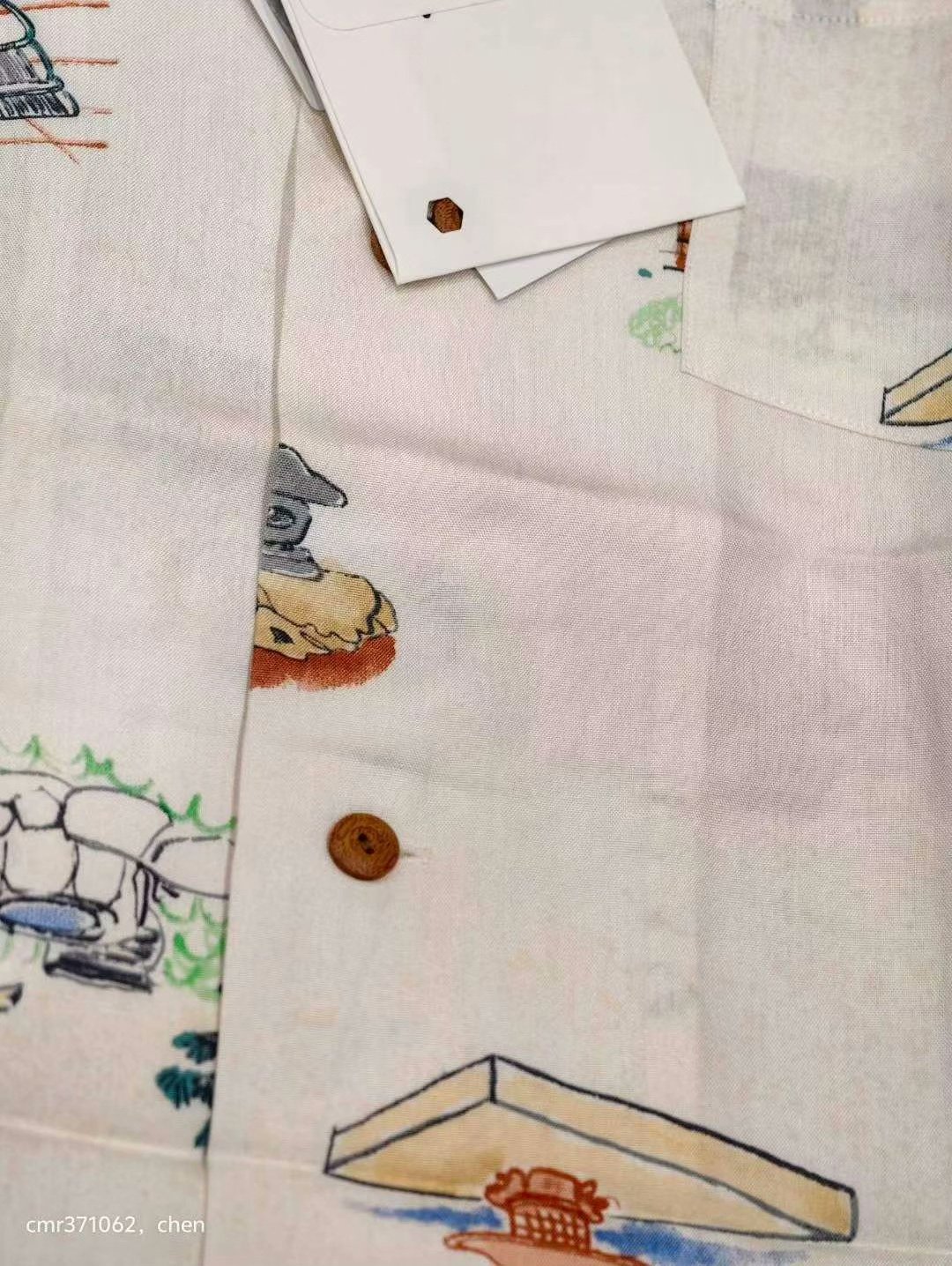 VISVIM 21SS WALLIS S/S SHIRT — label
