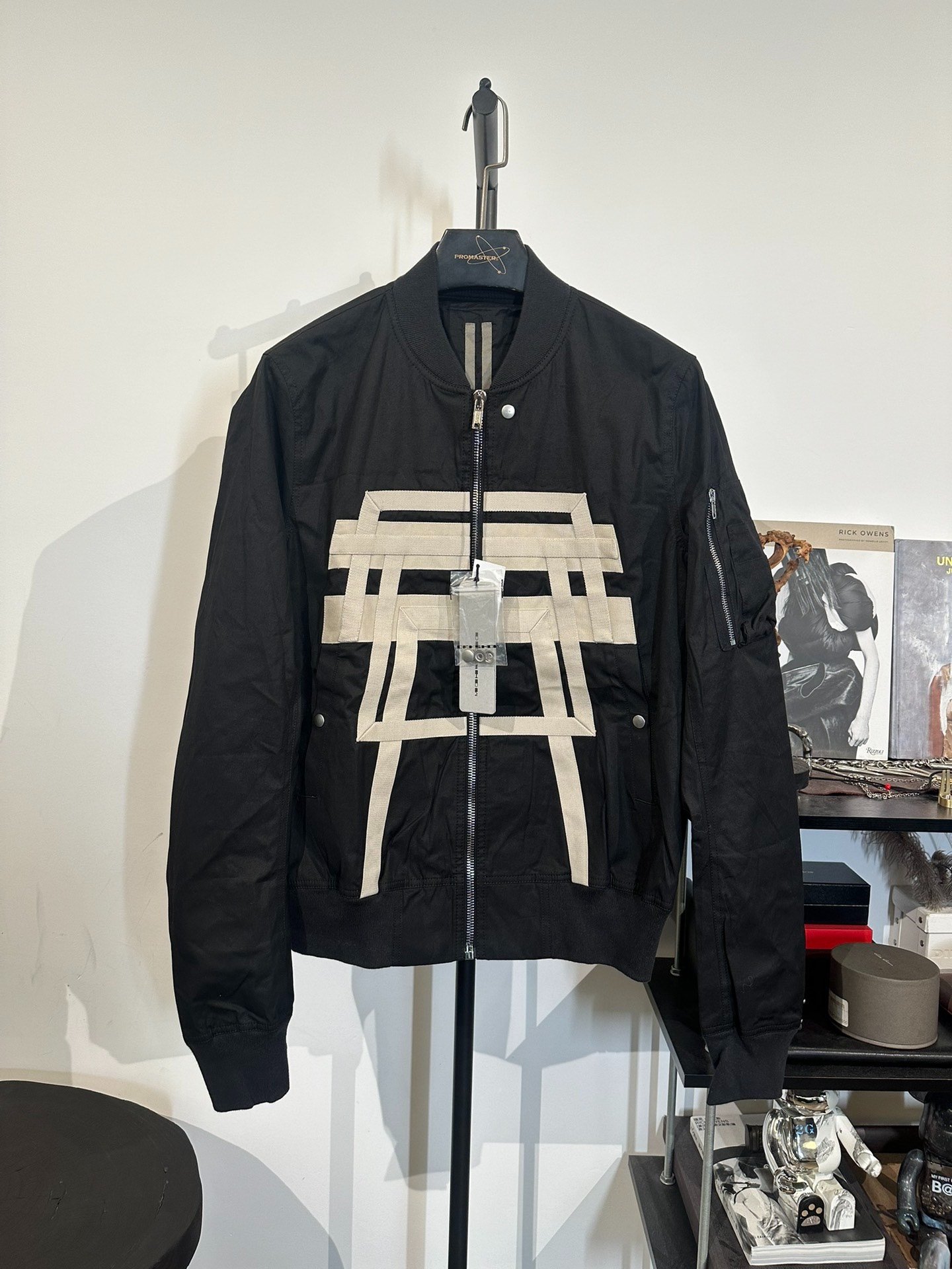 Rick Owens Woven Tape Flight Jacket