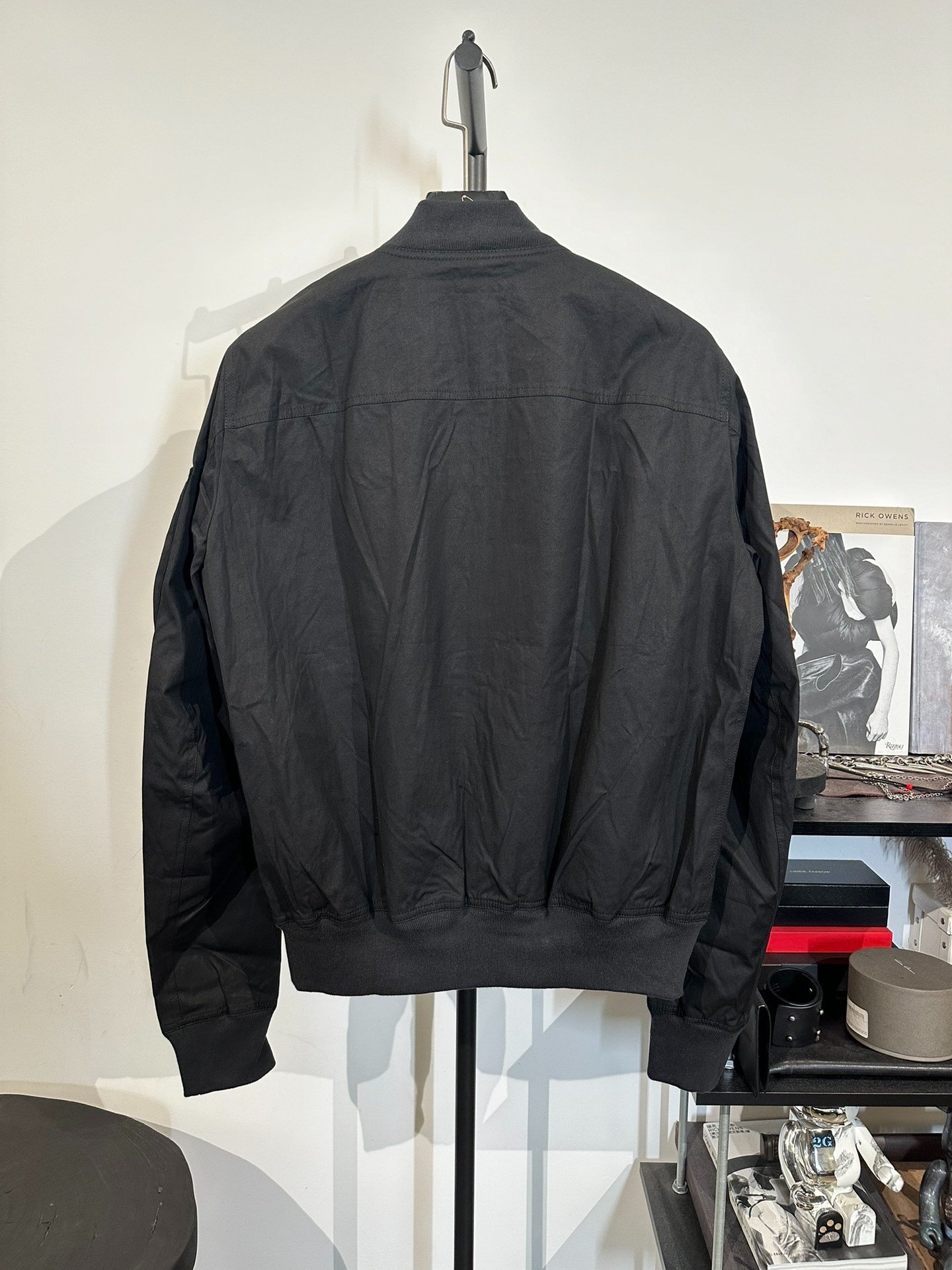 Rick Owens Woven Tape Flight Jacket — front