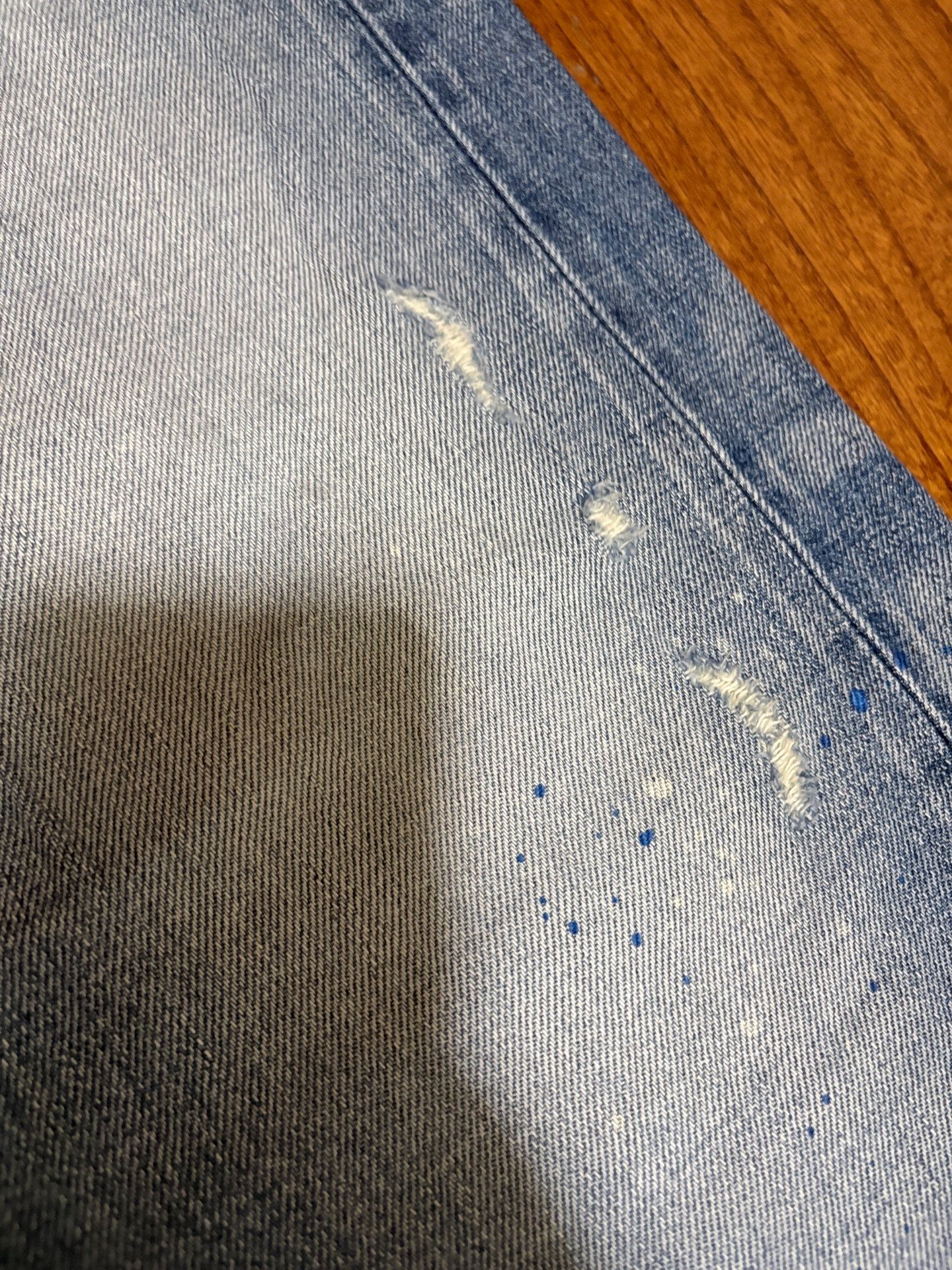 Denim by Vanquish & Fragment Washed Lightning Jeans — back