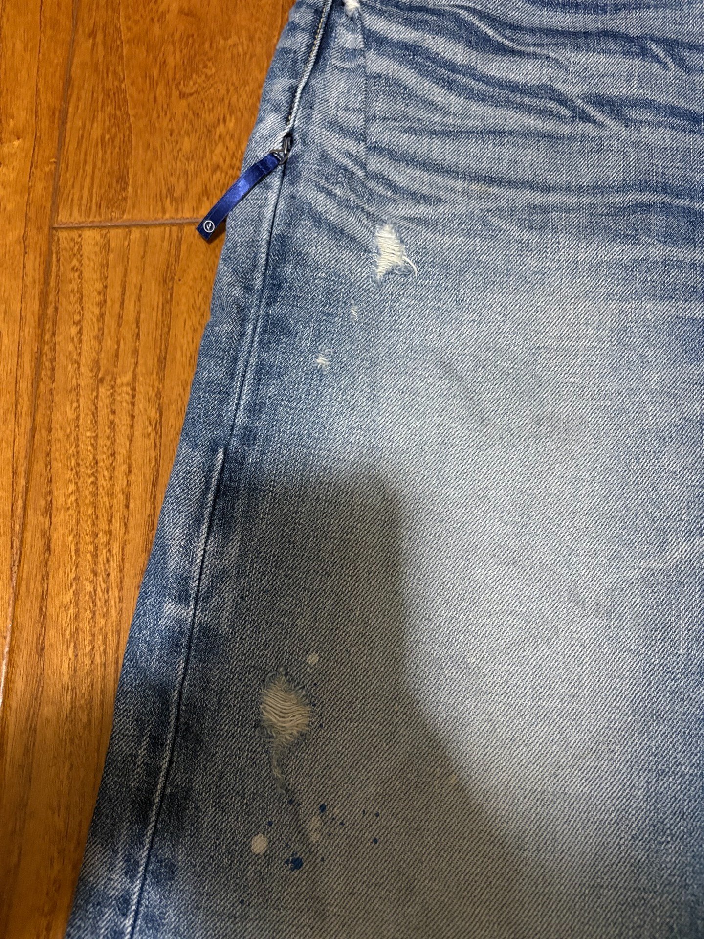 Denim by Vanquish & Fragment Washed Lightning Jeans — detail