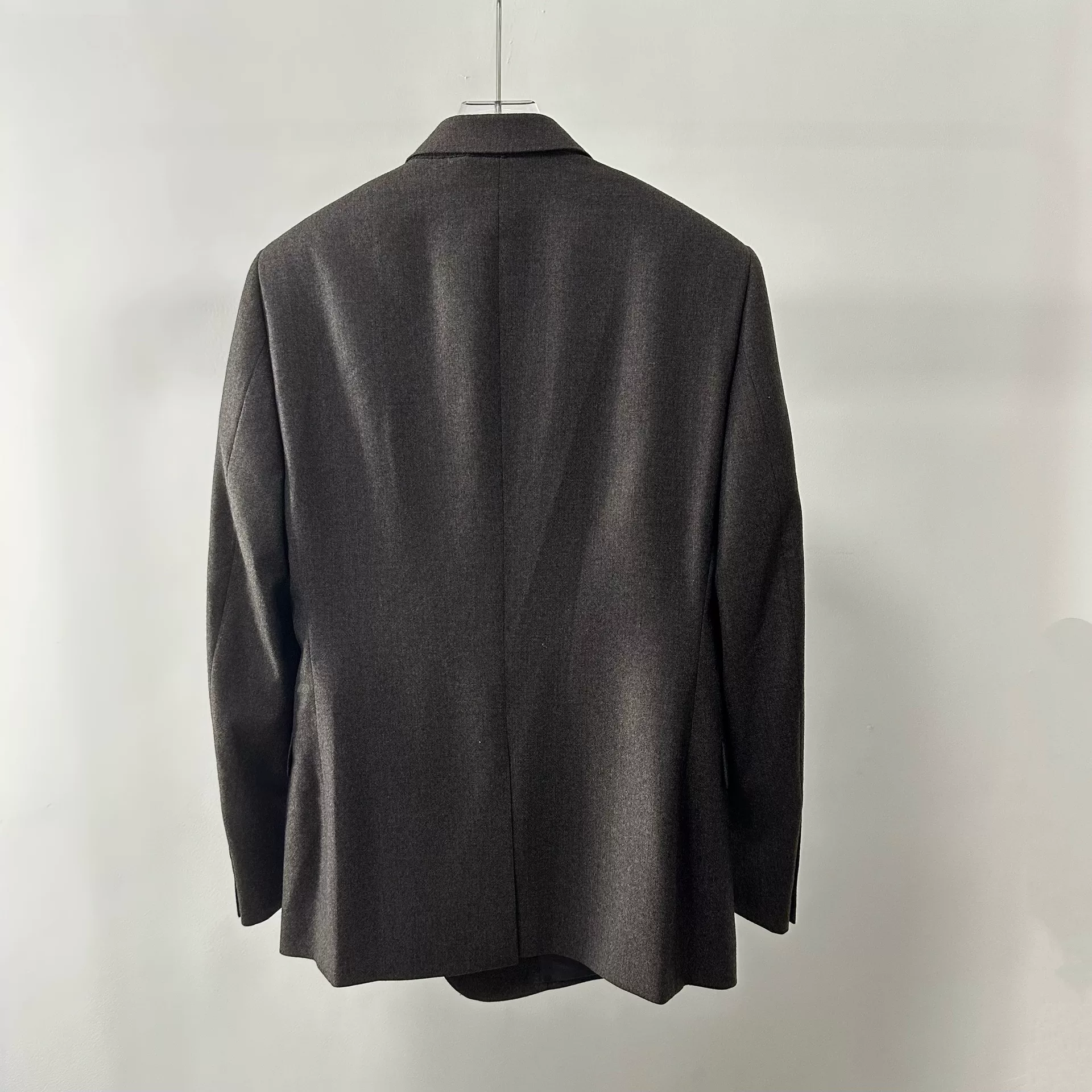 Dior Wool Asymmetrical Button Suit — back