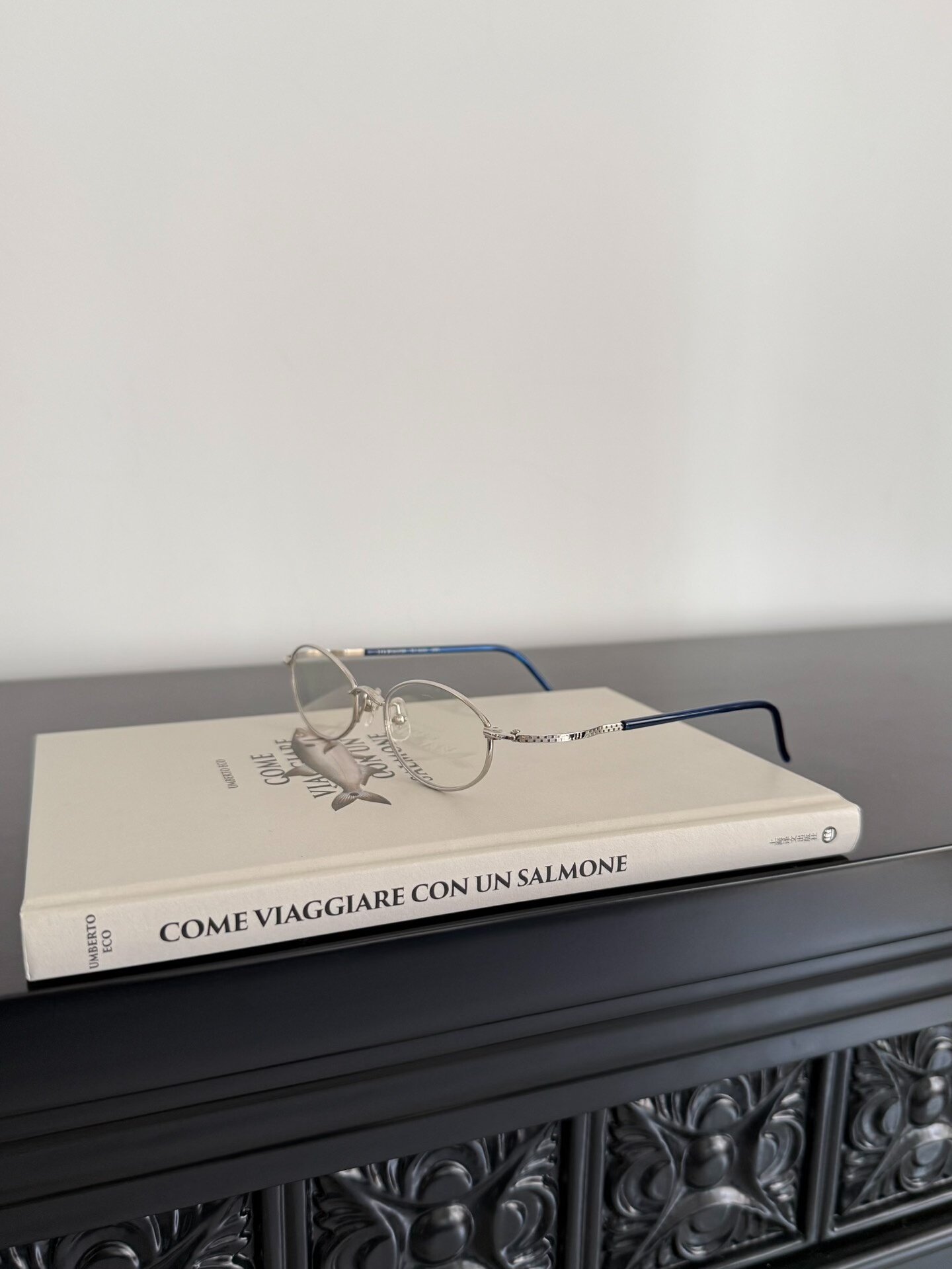 Jean Paul Gaultier Silver Oval Plain Glasses — label