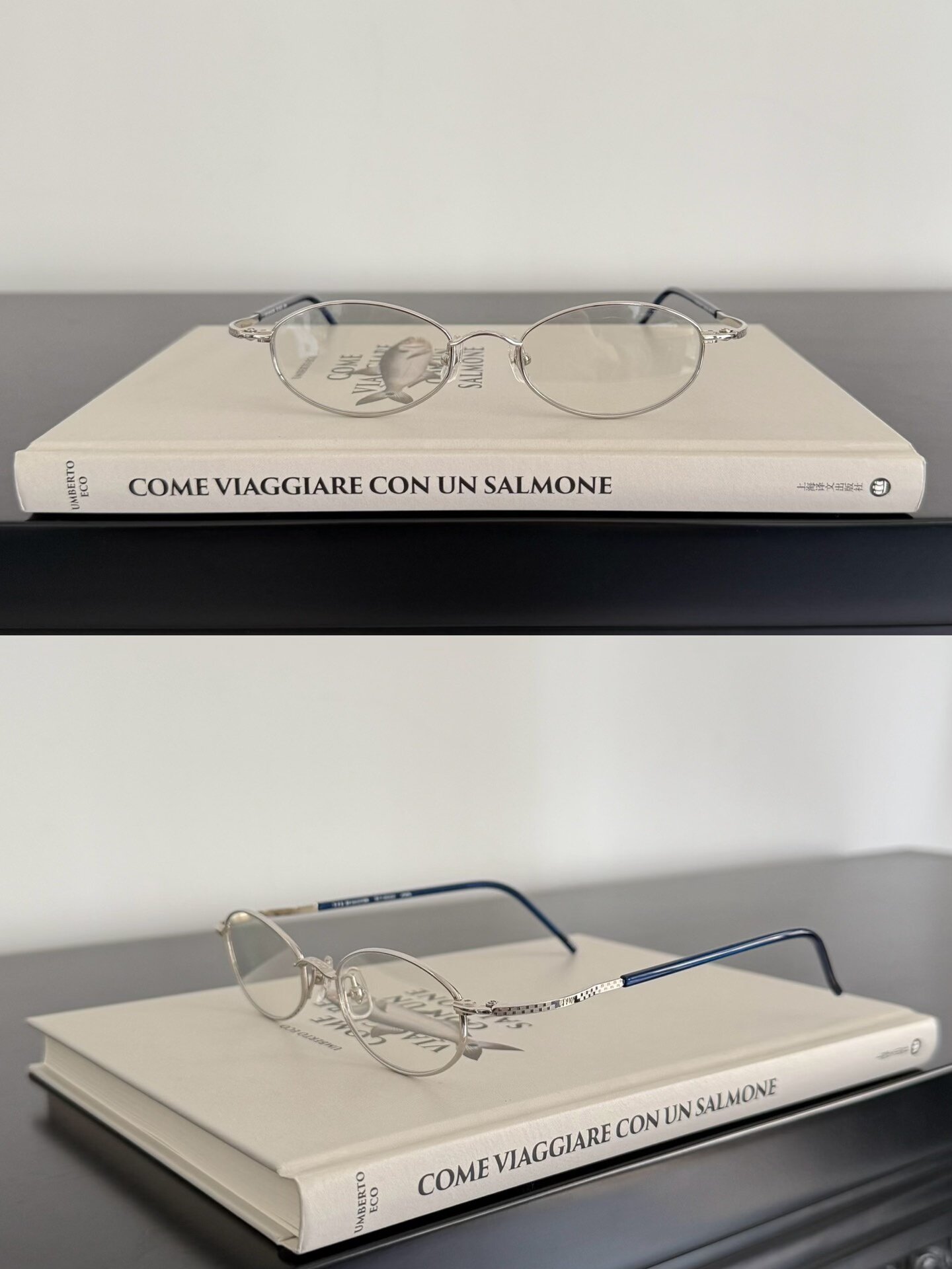 Jean Paul Gaultier Silver Oval Plain Glasses