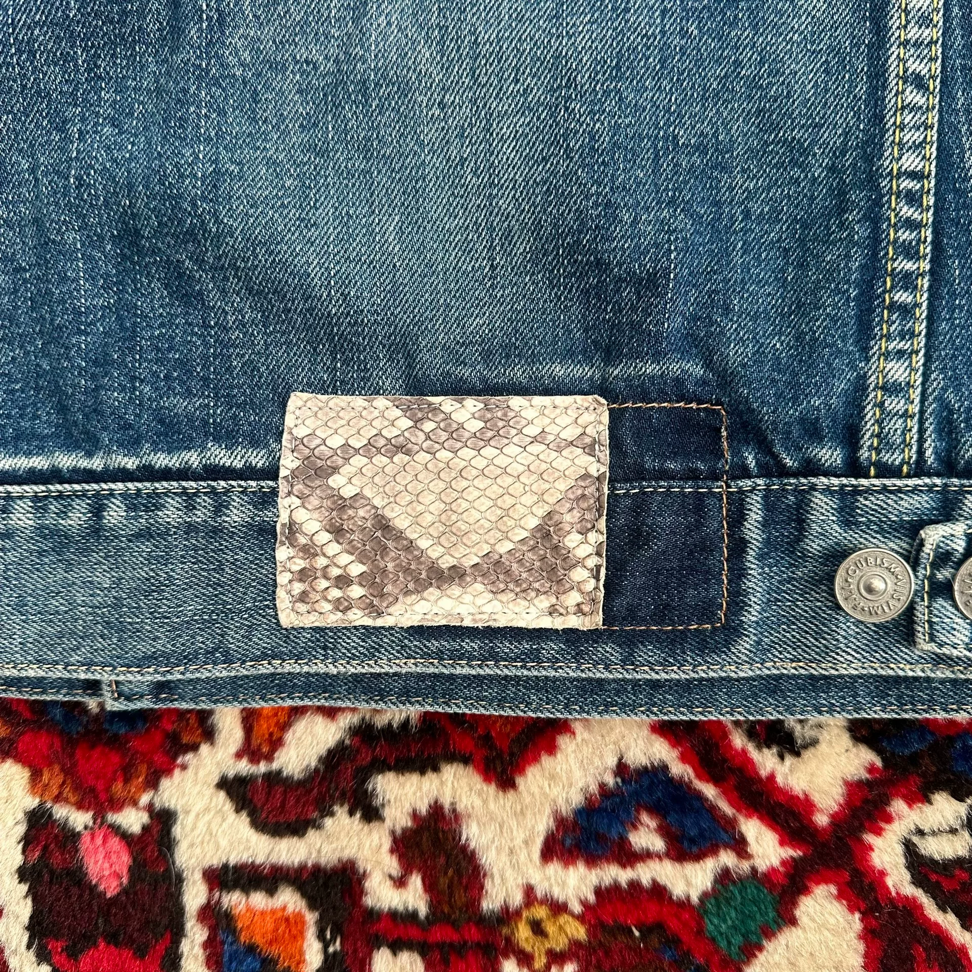 visvim 101 11AW Denim Jacket — label