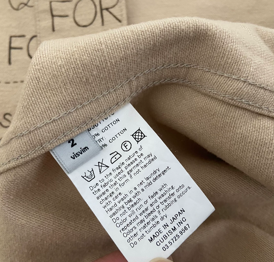 VISVIM LHAMO Flannel Printed Robe Jacket — back