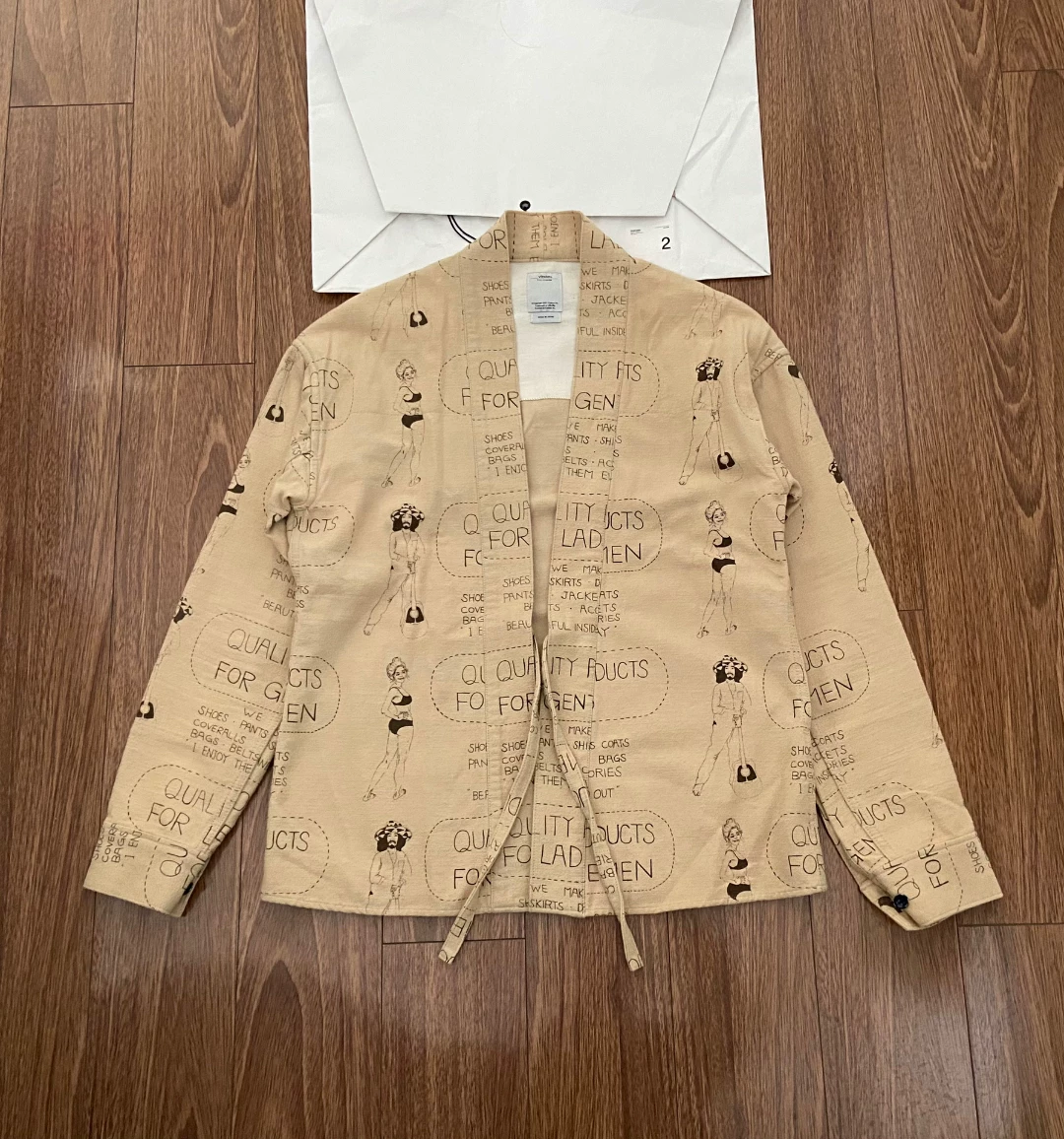 VISVIM LHAMO Flannel Printed Robe Jacket