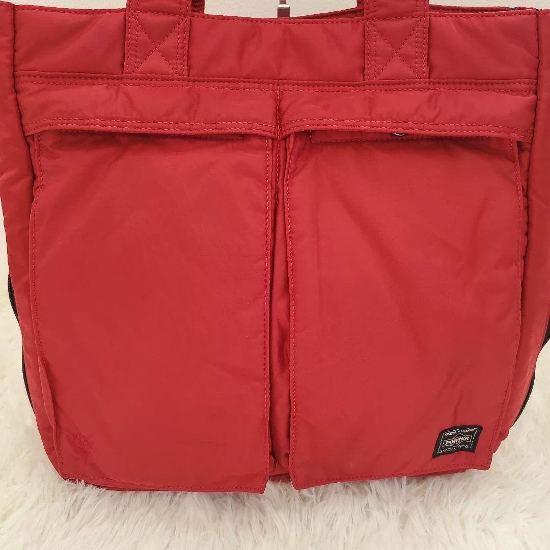 Porter x Gundam STRICT-G Red Tote Bag