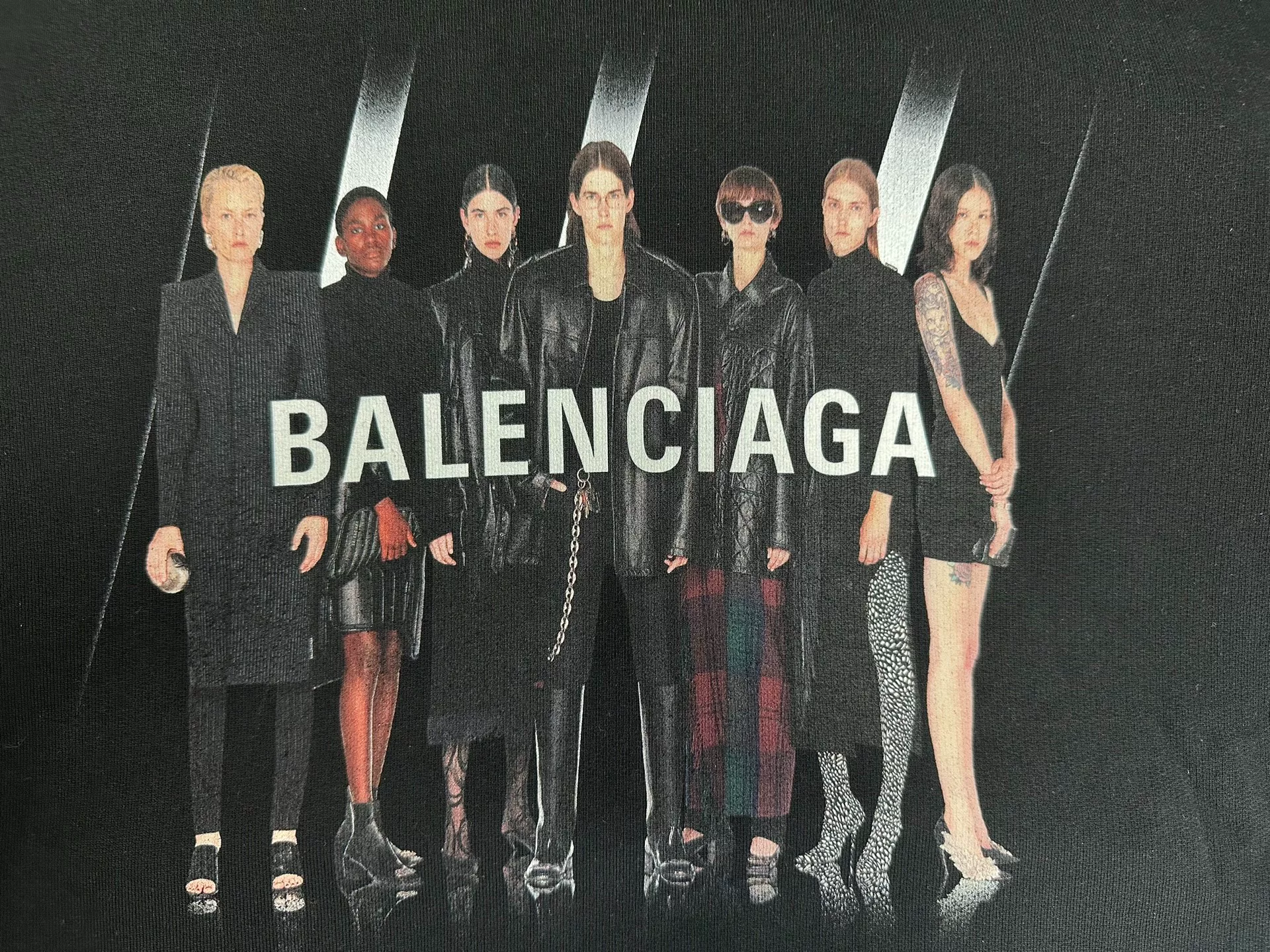 Balenciaga Character Print Oversized Hoodie — detail