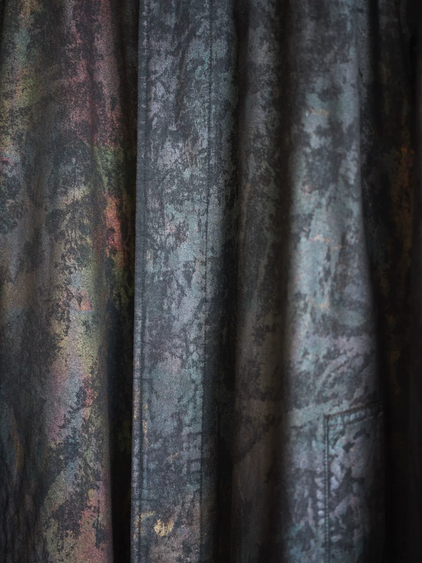 Yohji Yamamoto 80SS Painted Hidden Button Coat — label