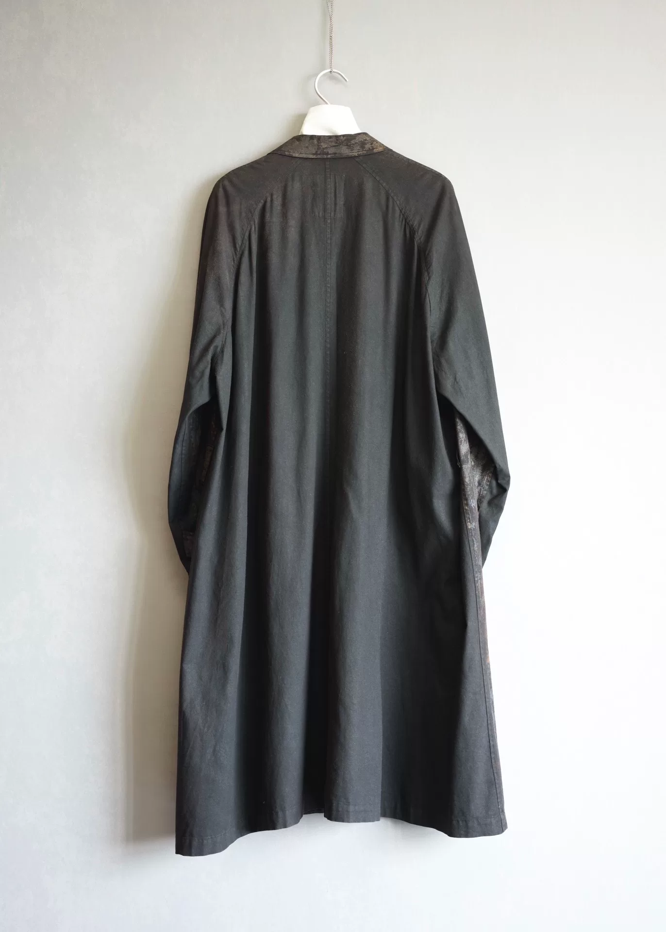 Yohji Yamamoto 80SS Painted Hidden Button Coat — front