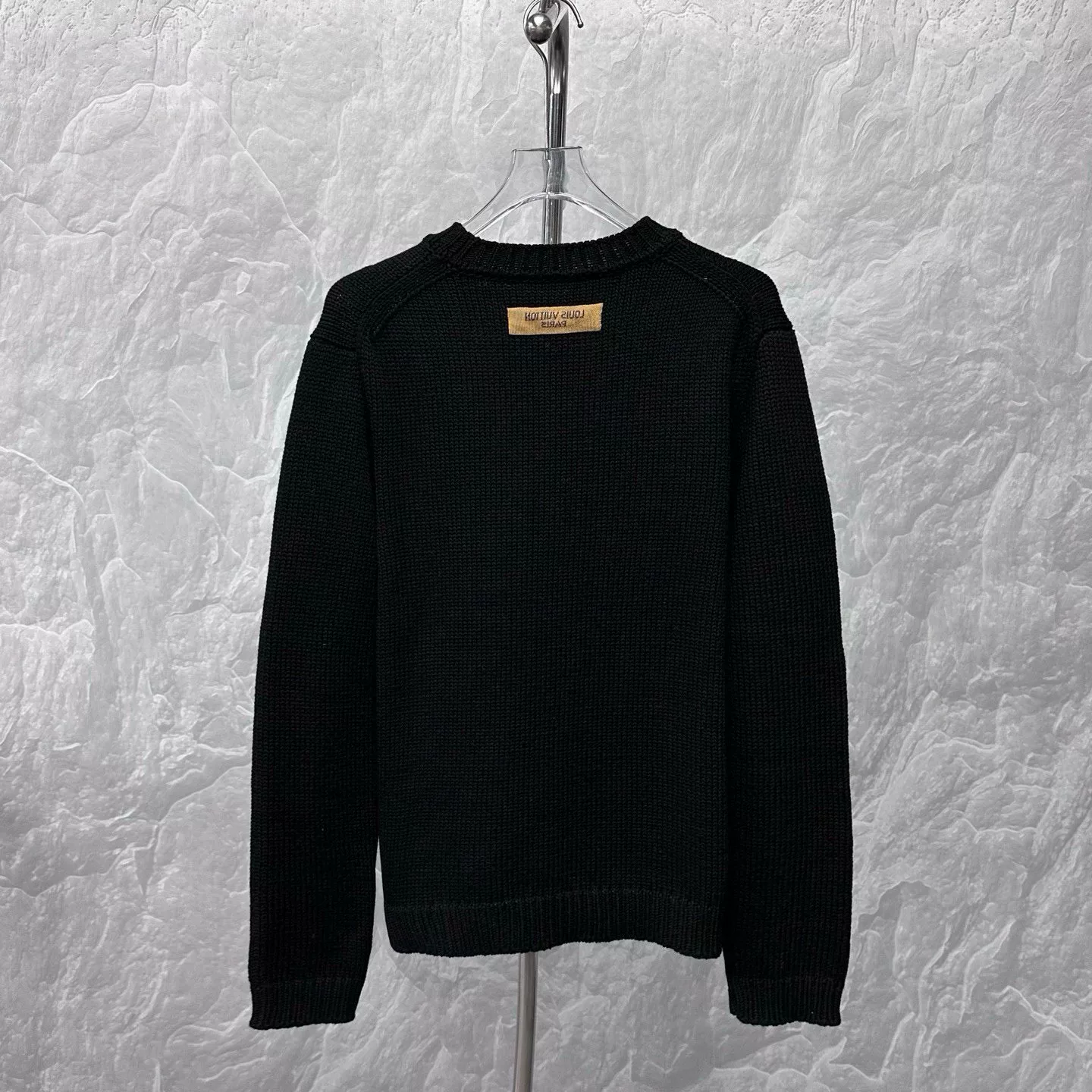 Louis Vuitton LV Beaded Logo Knit Sweater — back
