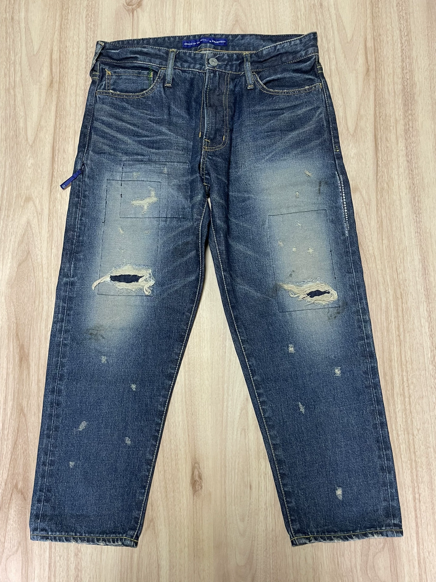Vanquish Fragment Hiroshi Fujiwara Lightning Washed Jeans