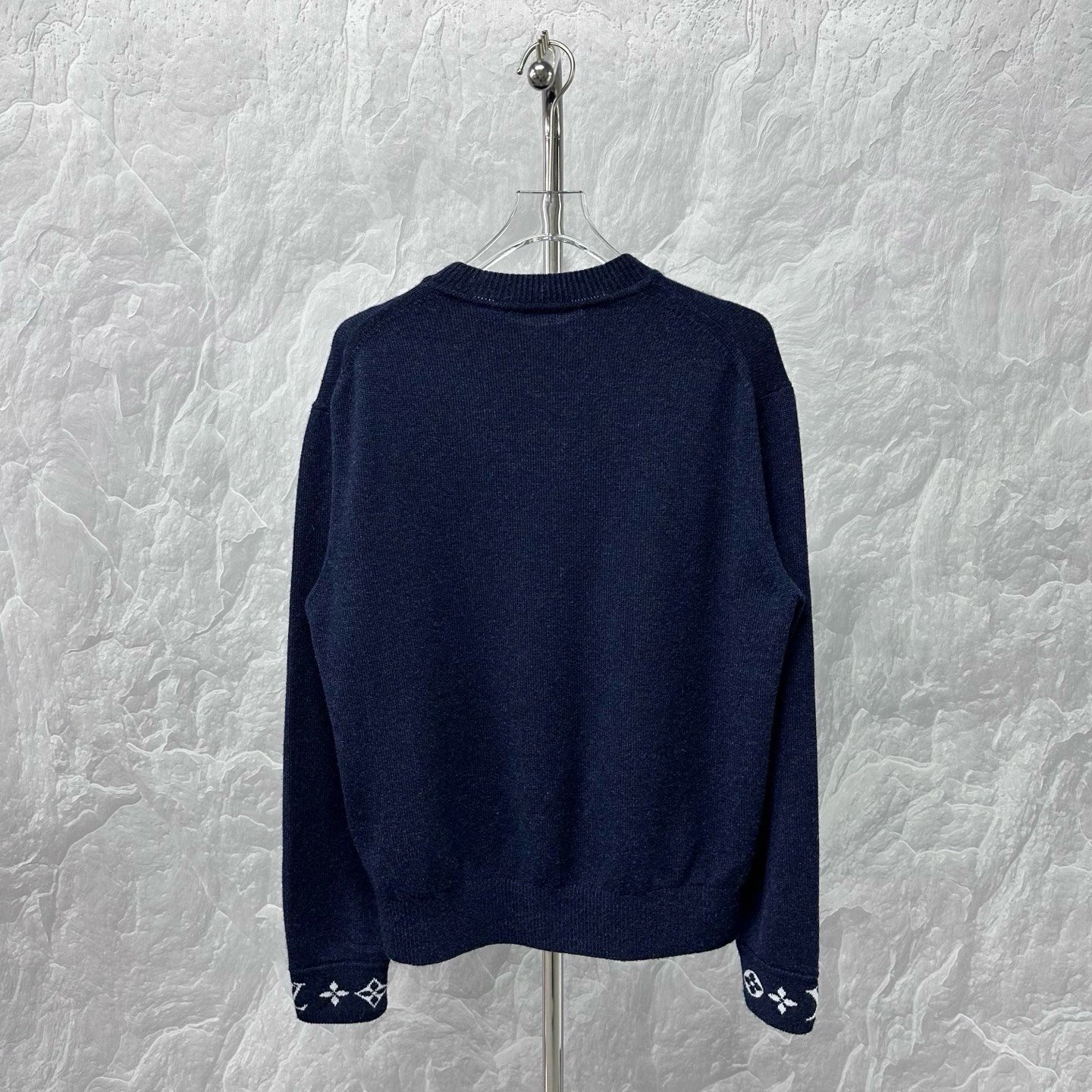 Louis Vuitton SS26 Ski Cuff Logo Sweater — back