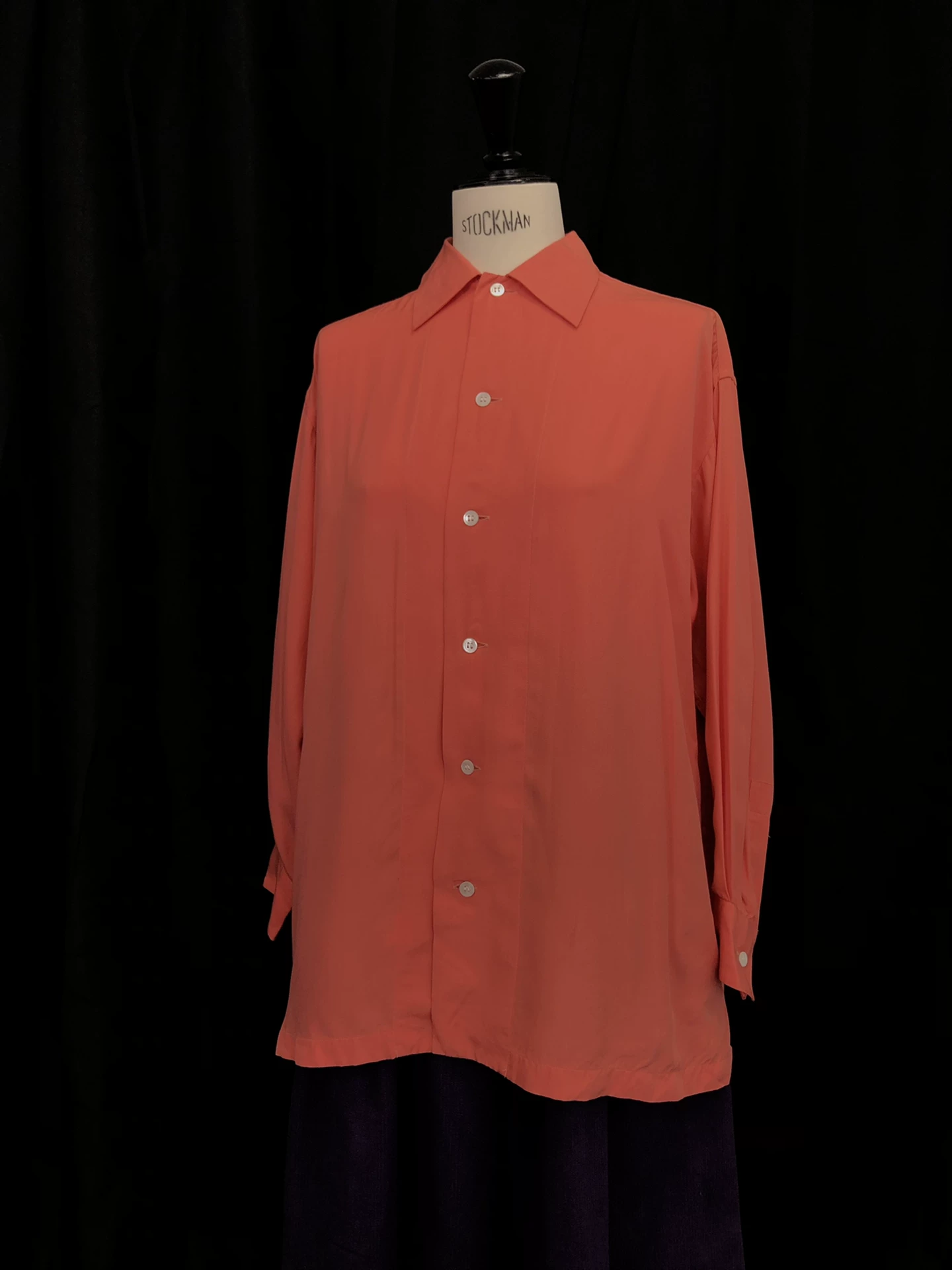 Issey Miyake 1980s Silk Shirt — back