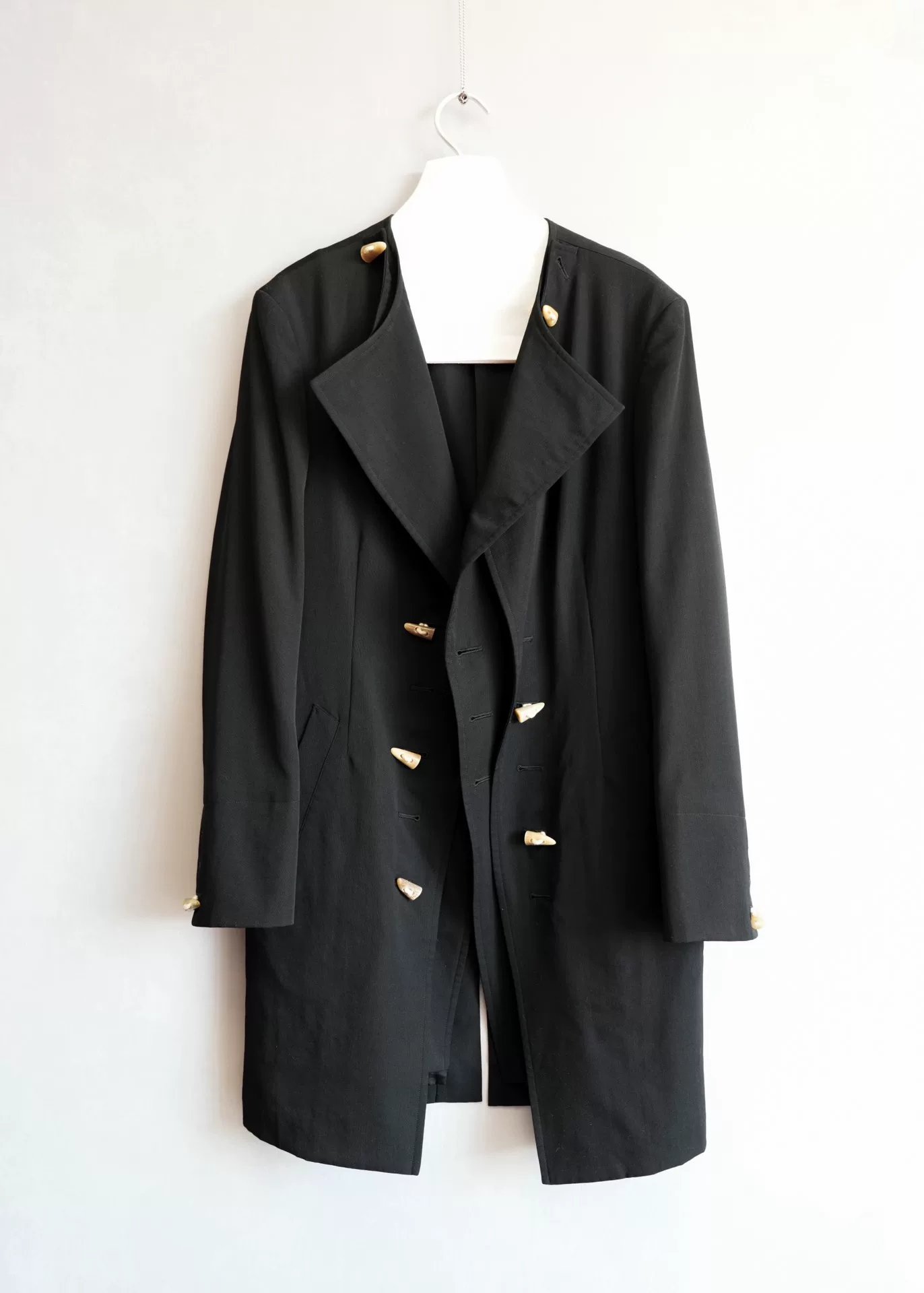 Yohji Yamamoto 12AW Double-Layer Toggle Long Coat