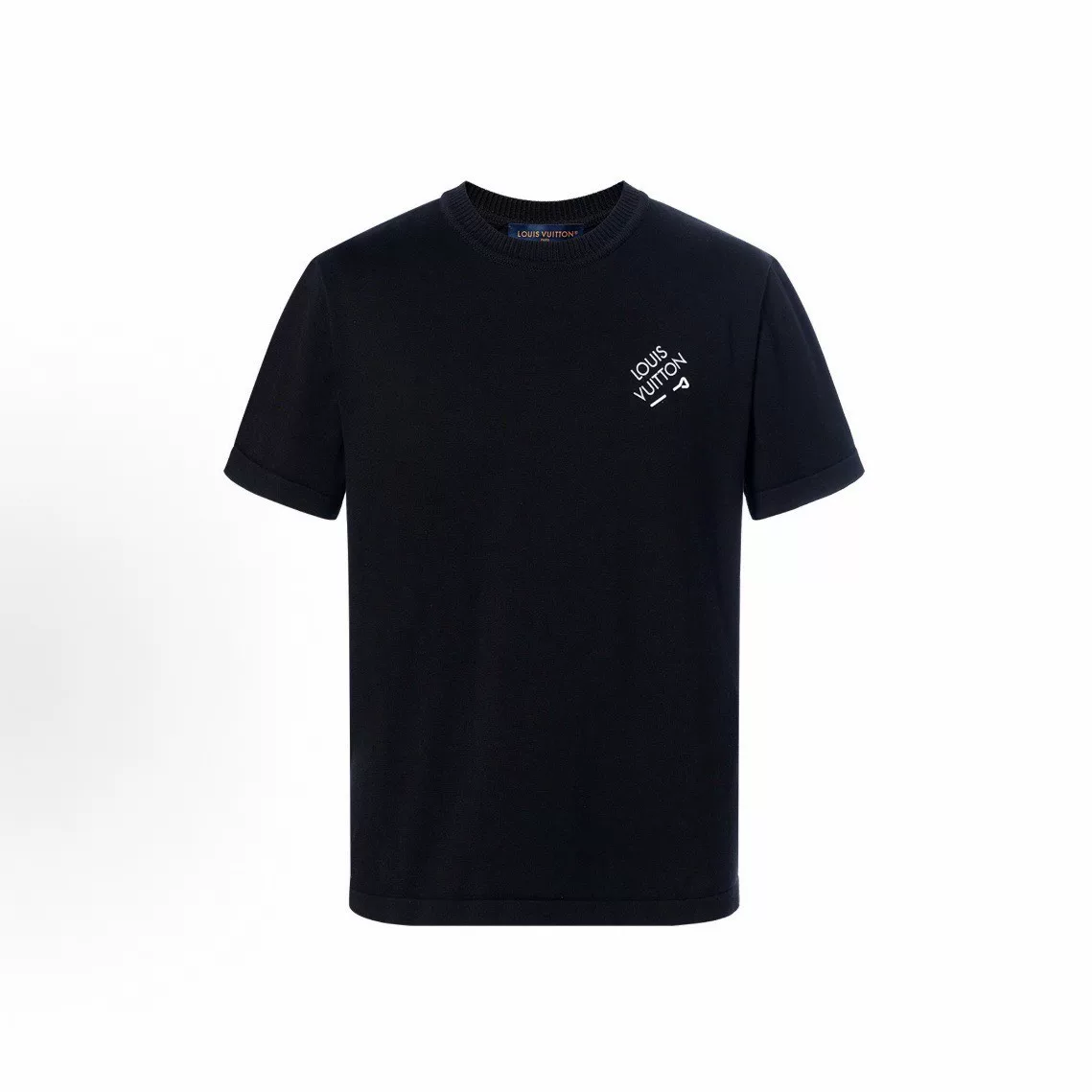 Louis Vuitton Black Embroidered Knit Top