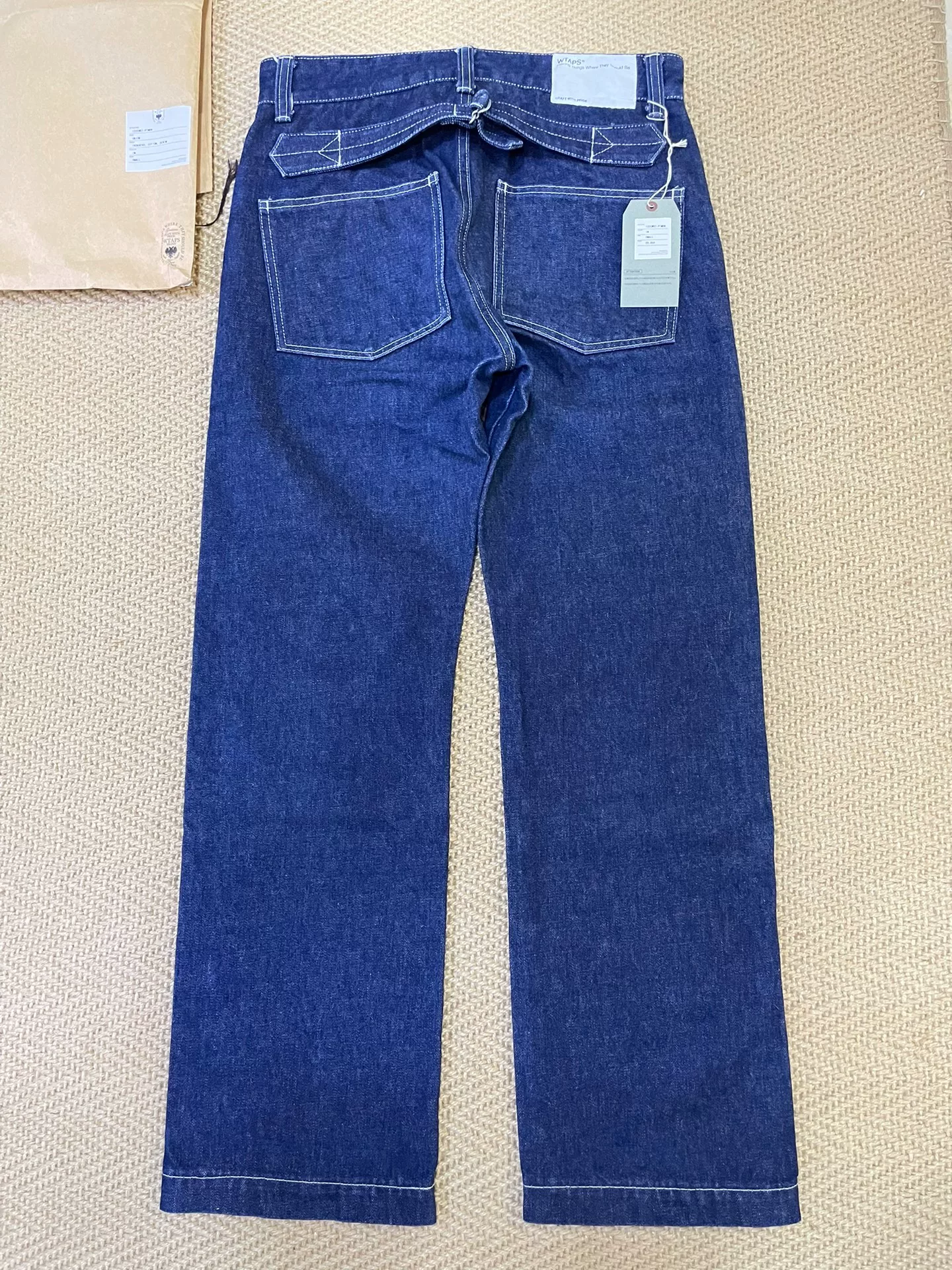 WTAPS UNION DENIM Raw Workwear Jeans — front