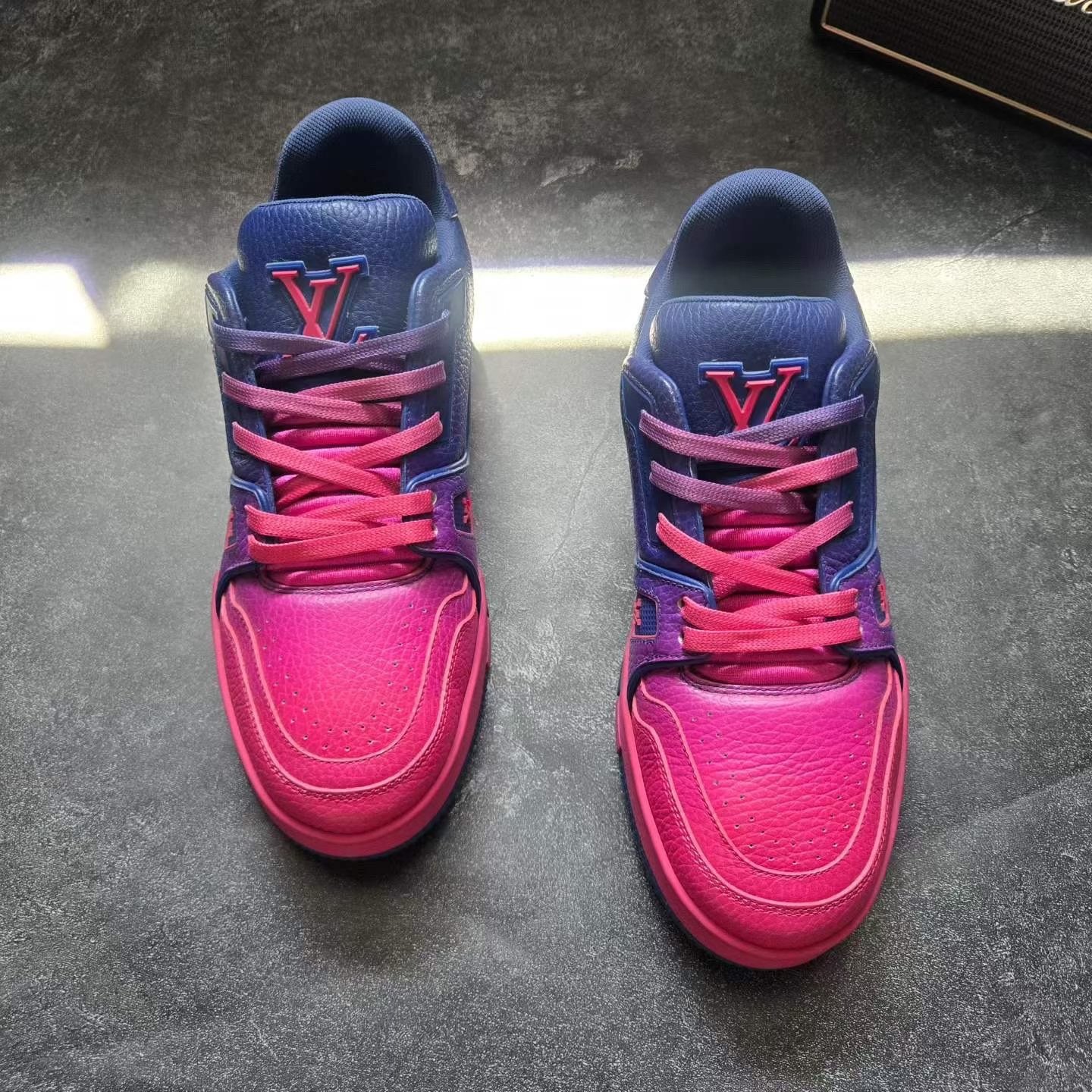 Louis Vuitton LV Trainer Blue-Pink Gradient — front