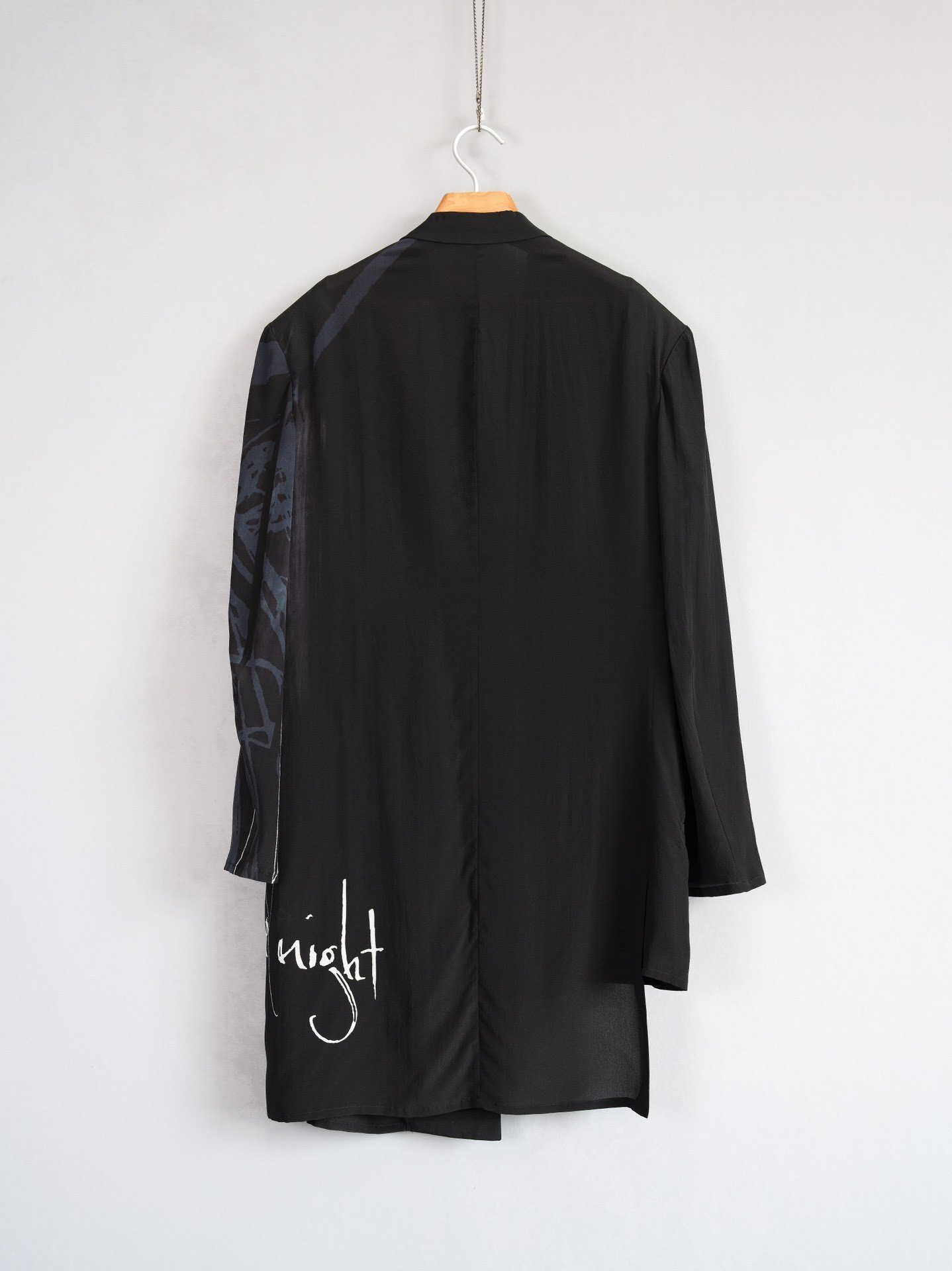 Yohji Yamamoto 25SS Portrait Silk Jacket — back