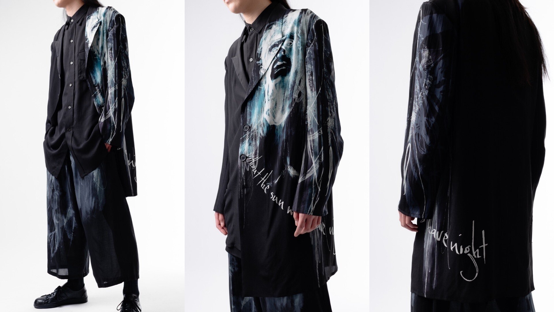 Yohji Yamamoto 25SS Portrait Silk Jacket — front