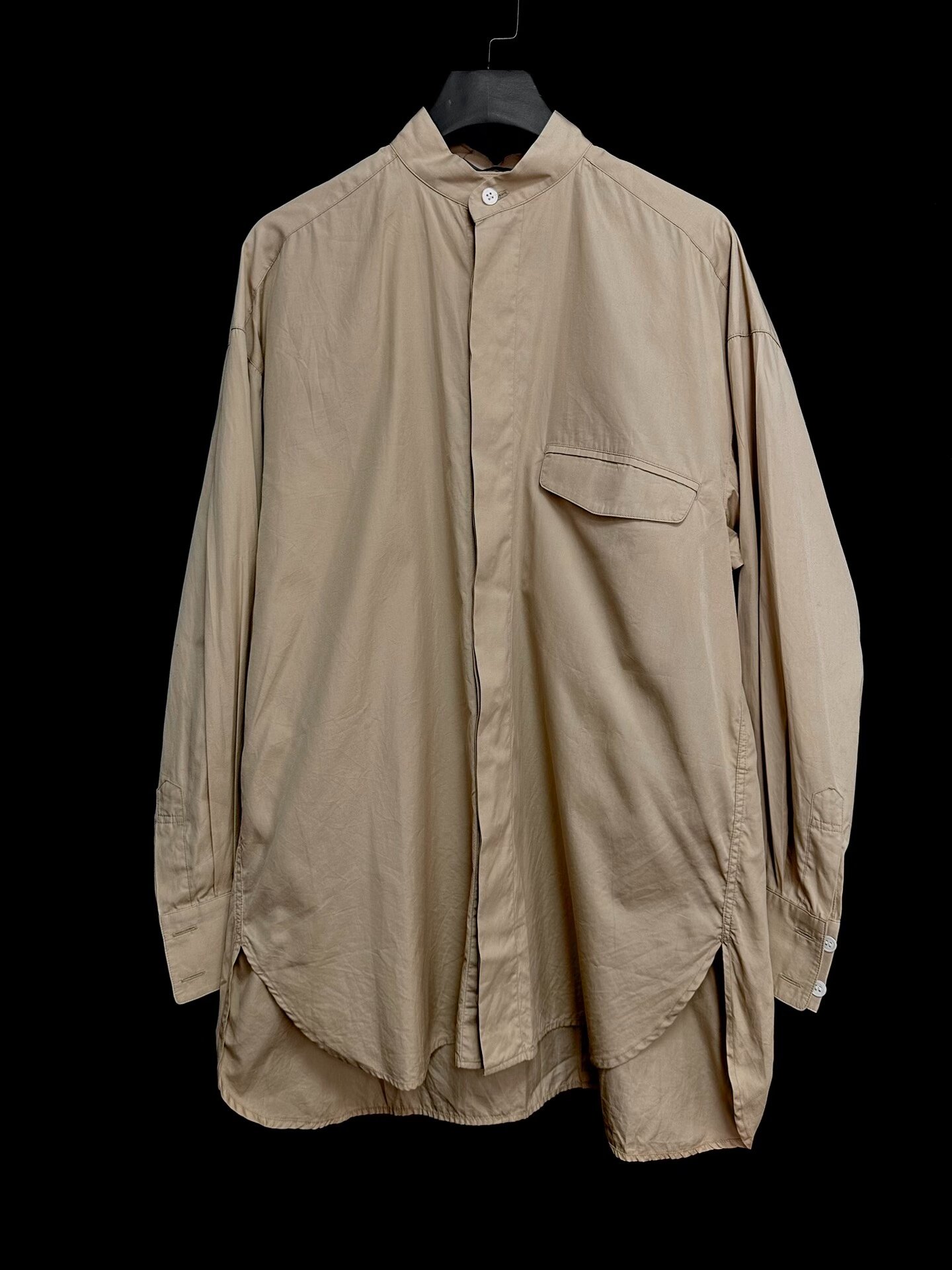 Issey Miyake 1980s Stand Collar Shirt