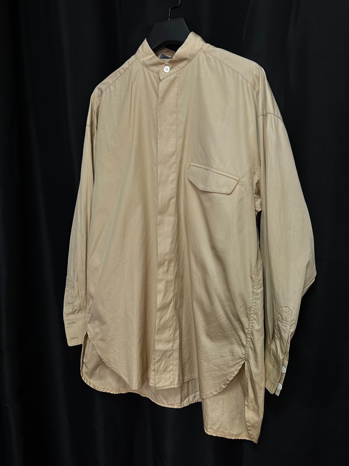 Issey Miyake 1980s Stand Collar Shirt — back