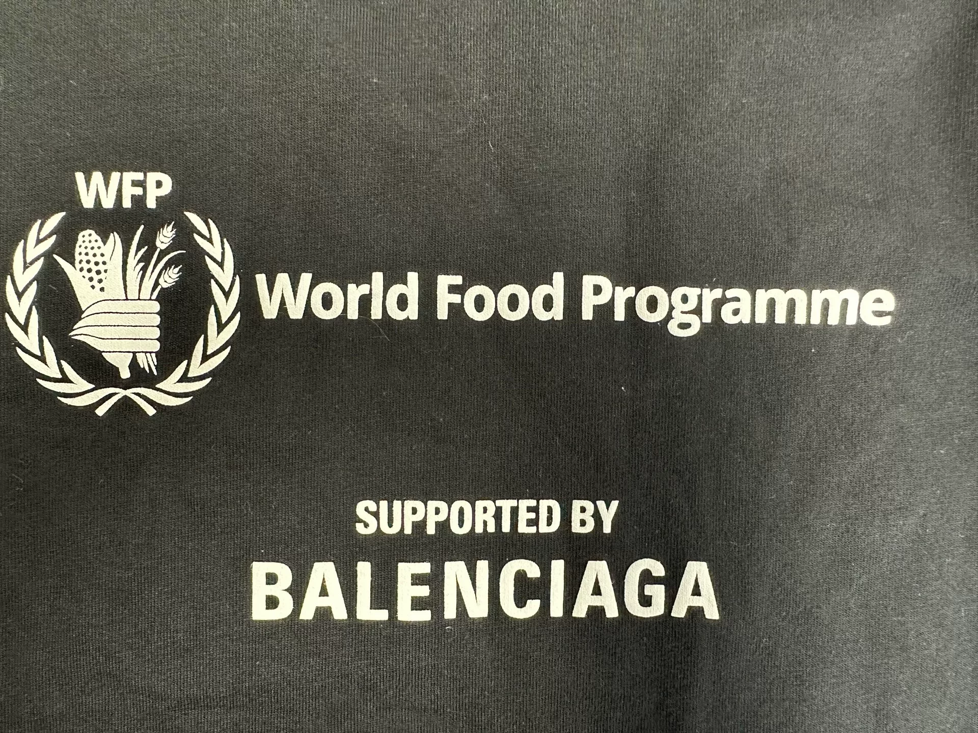 Balenciaga x WFP Crew Neck Short-Sleeve T-Shirt — detail