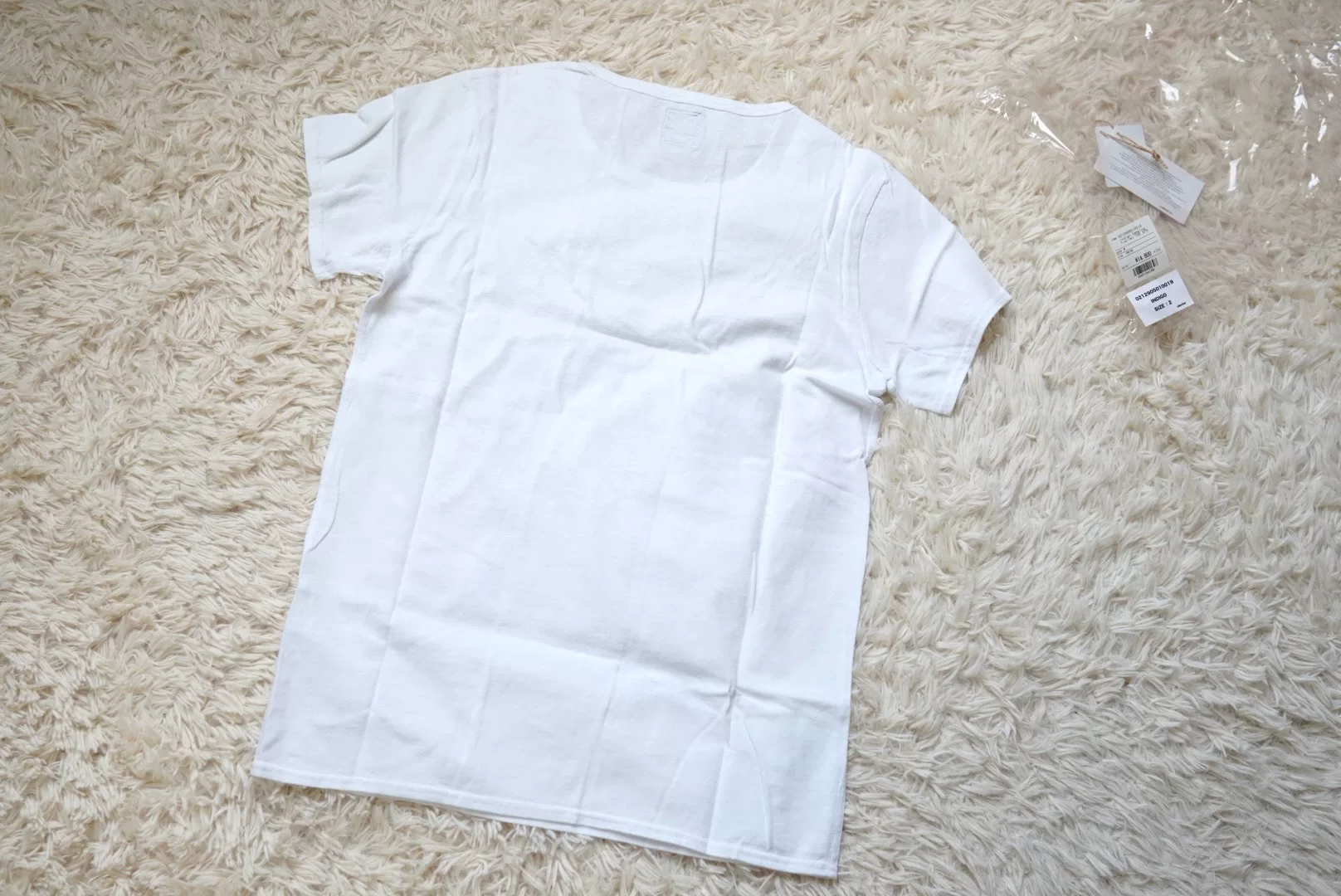 visvim Indigo Camping Trailer Tee — label