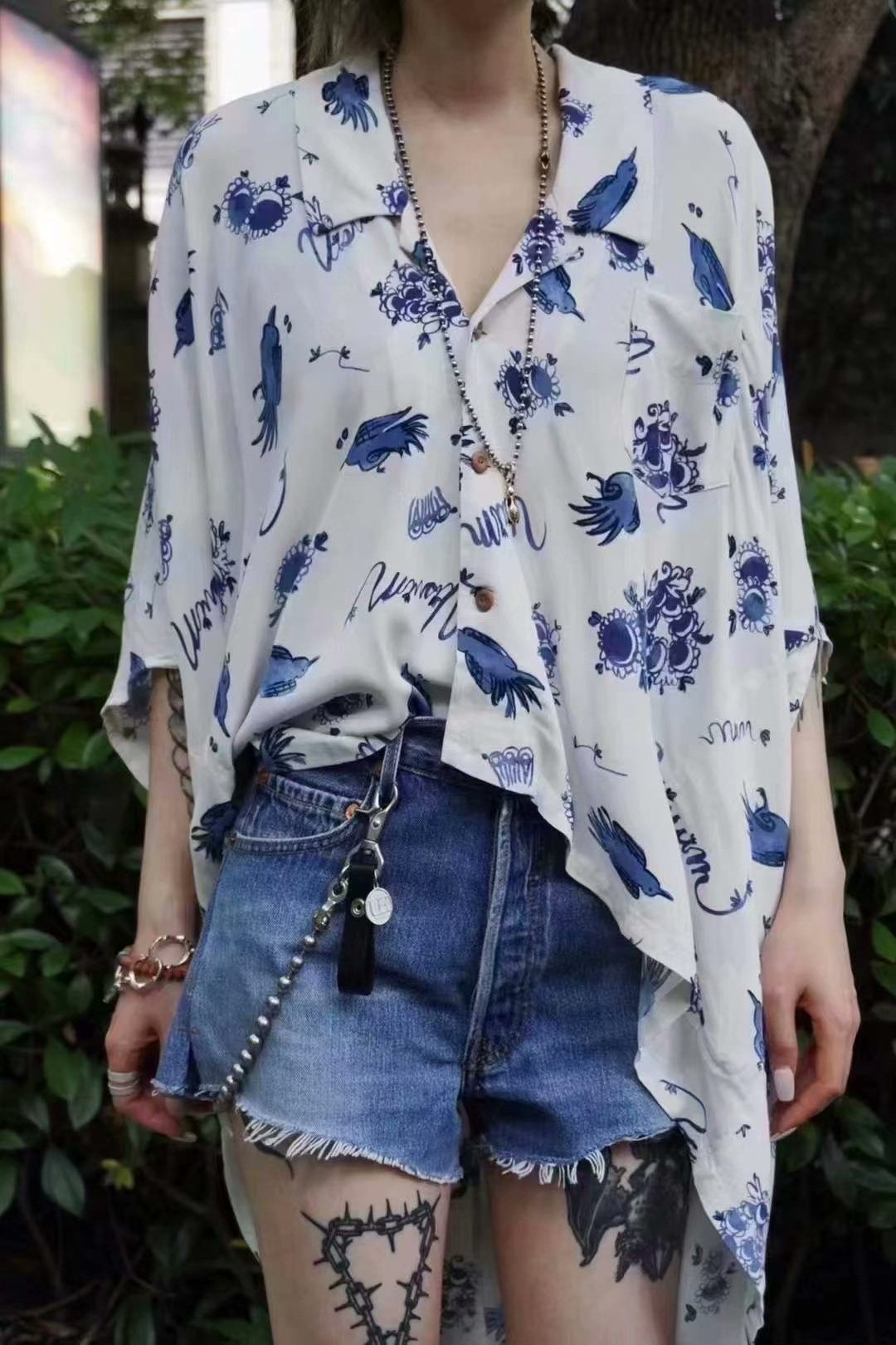 VISVIM 22SS RUANA BLOUSE SUNNYBIRD — label