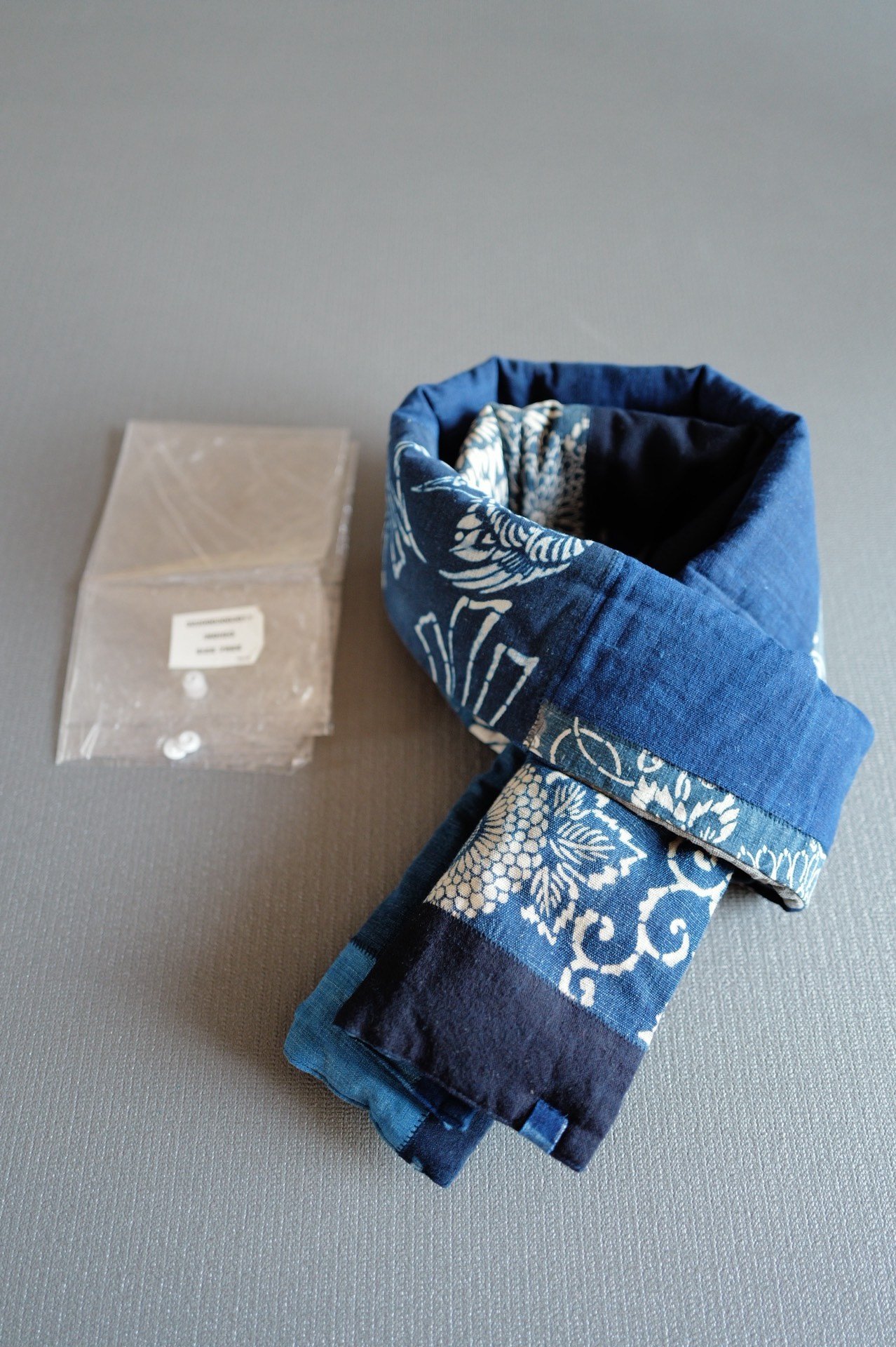 Visvim Down Muffler KOFU ICT 20AW — label