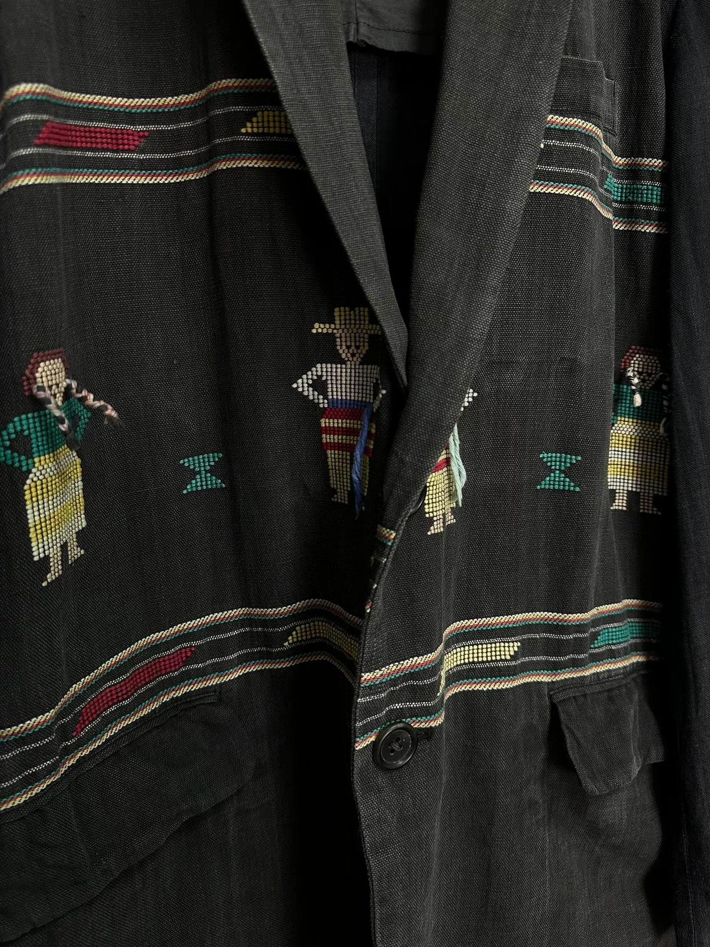 Yohji Yamamoto 92SS Embroidered Show Jacket — label