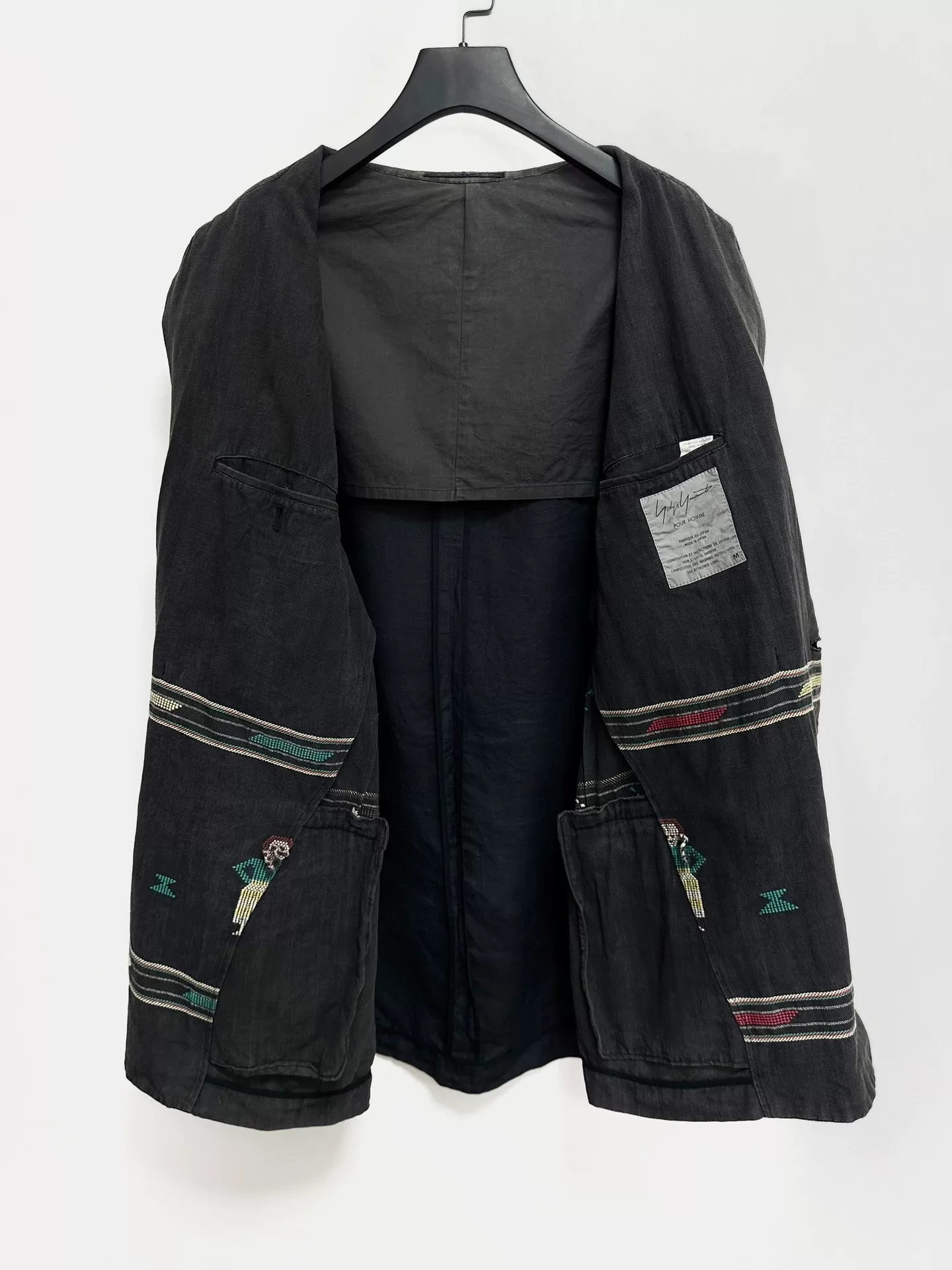 Yohji Yamamoto 92SS Embroidered Show Jacket — detail