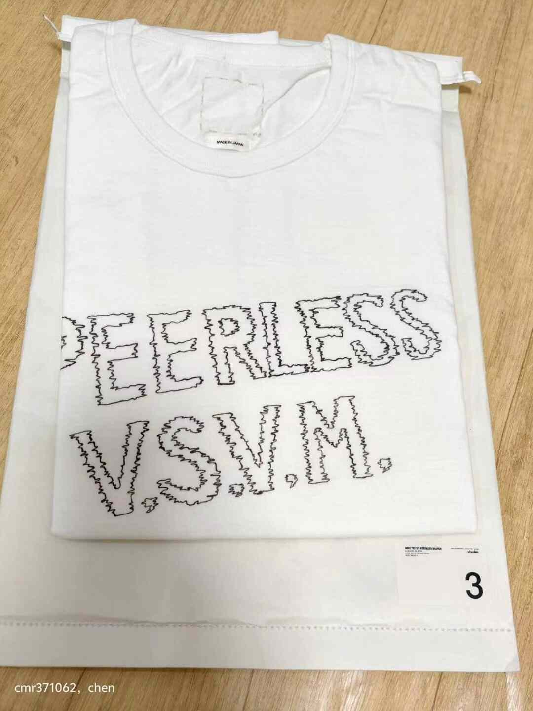 visvim 18SS Wide Tee Peerless Sketch — detail
