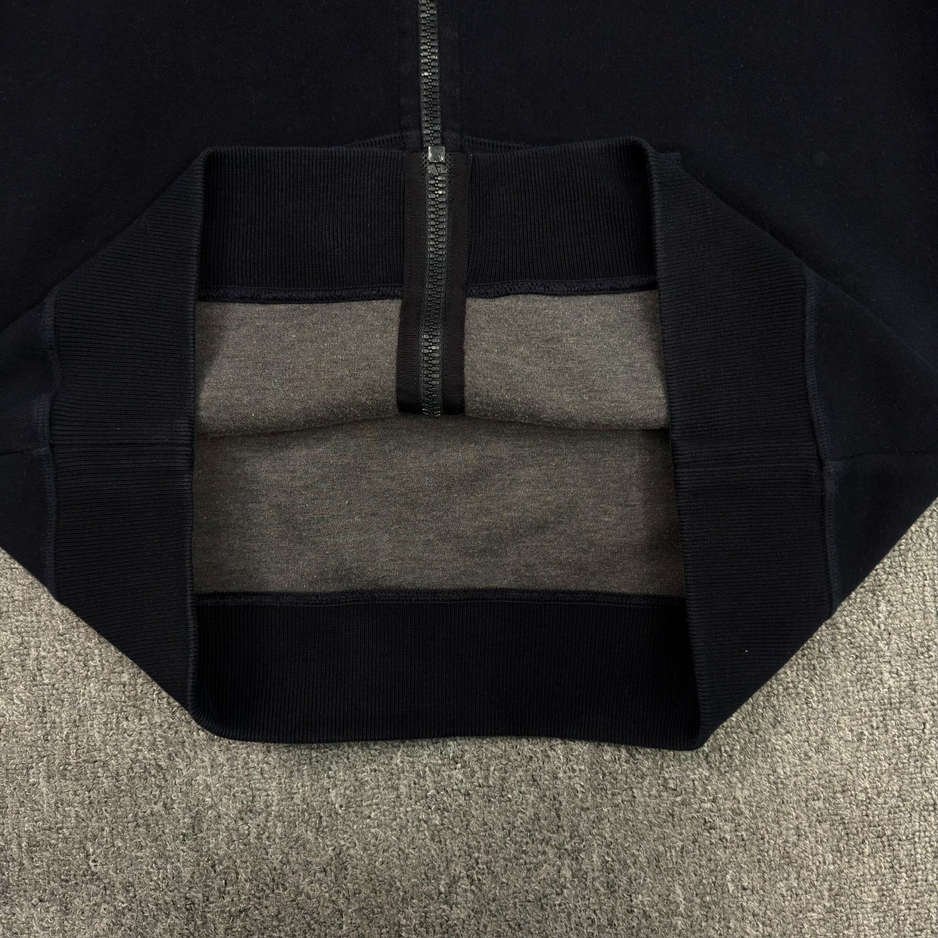 Louis Vuitton Dark Blue Hooded Jacket — label