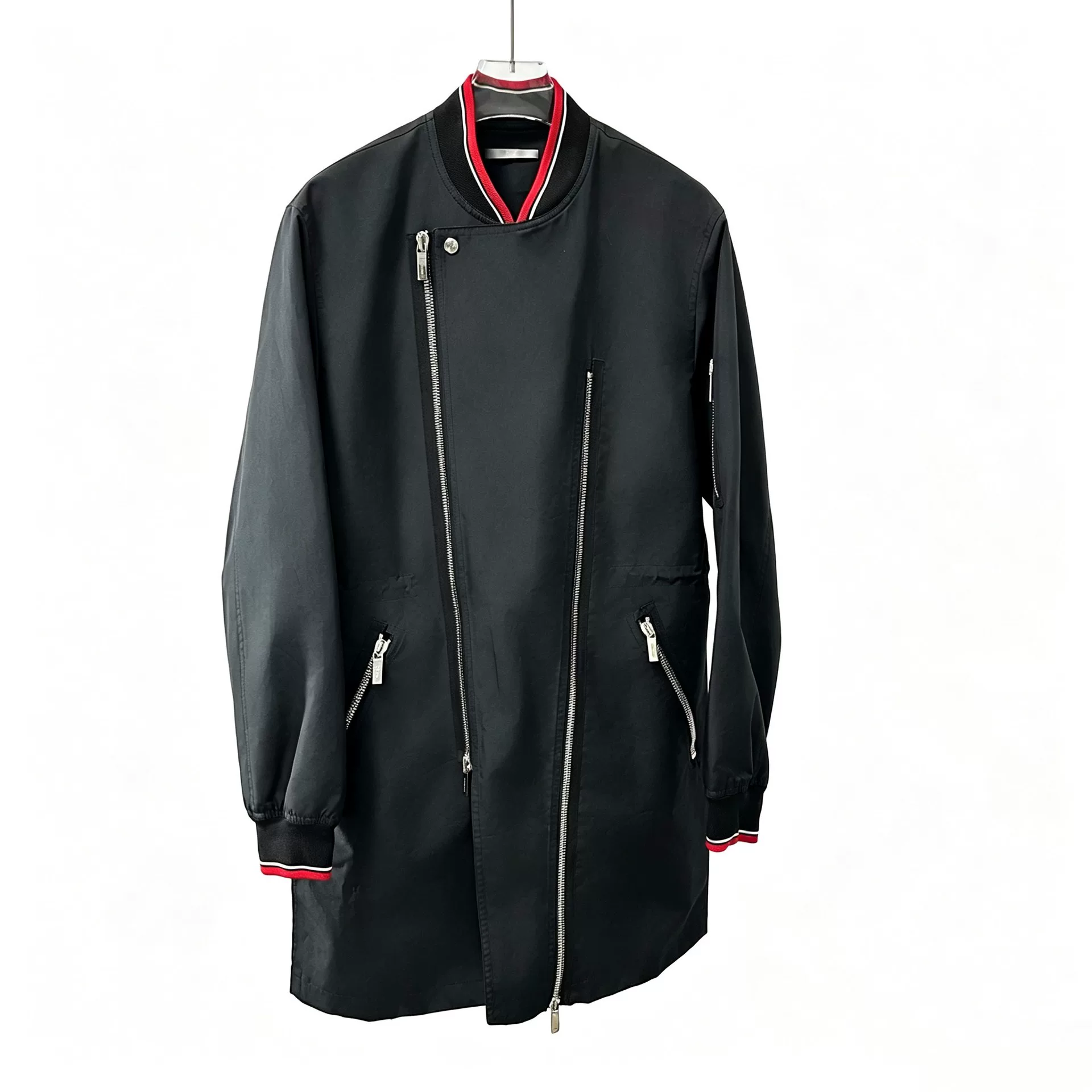 Dior Black Asymmetrical Zipper Jacket