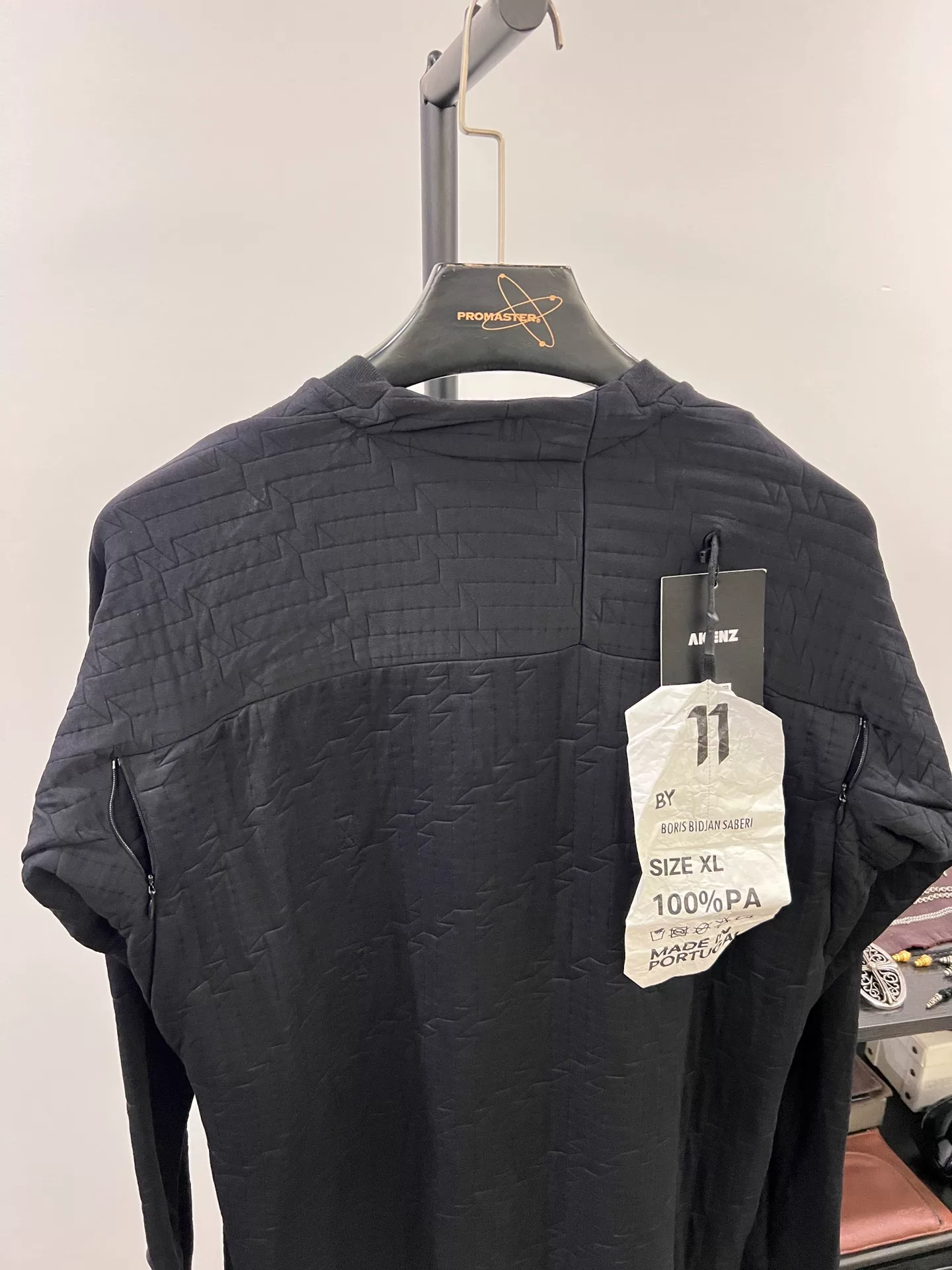 BBS Long Black Crewneck Sweatshirt — detail