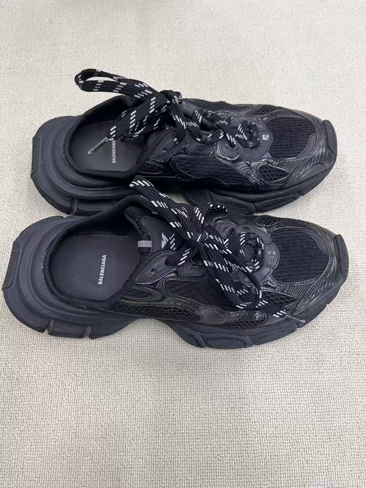 Balenciaga 3XL Black Sporty Mules — detail