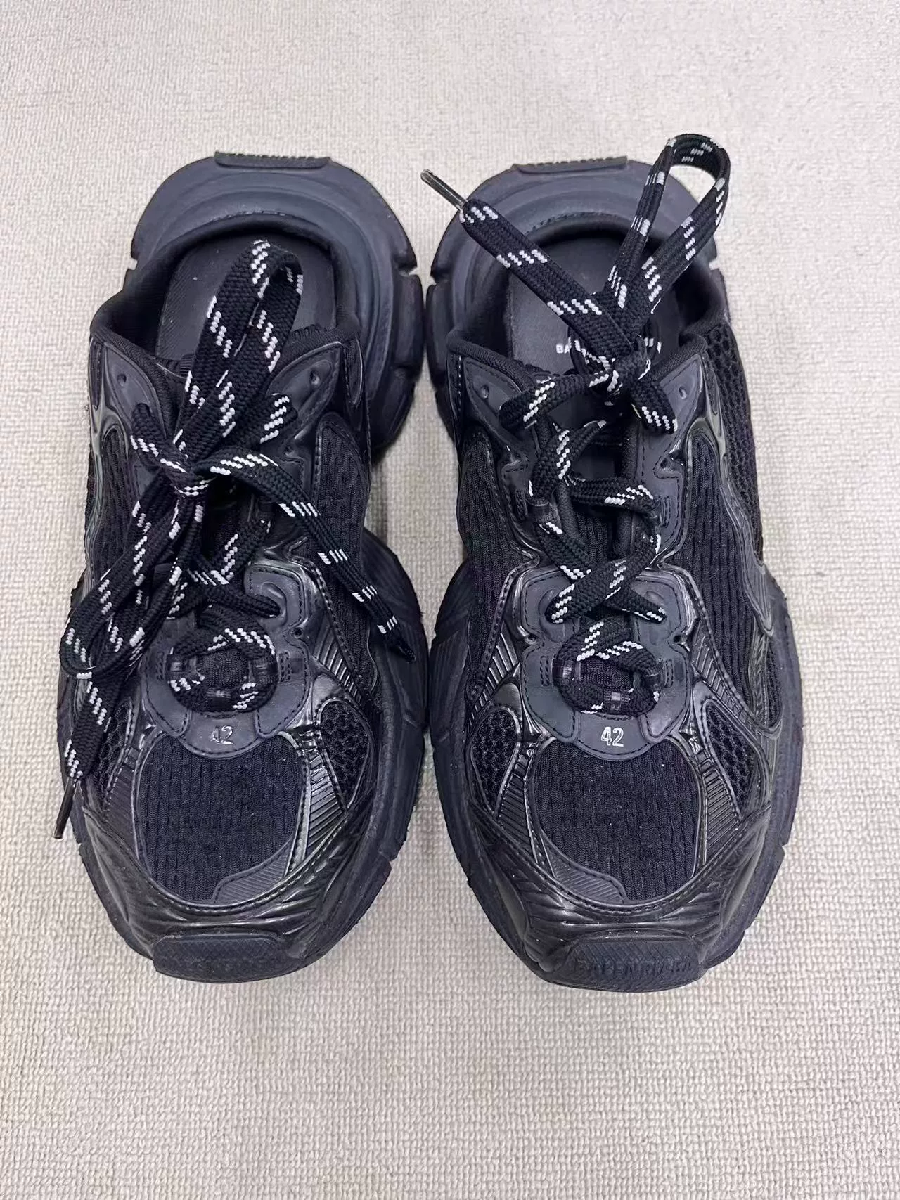Balenciaga 3XL Black Sporty Mules