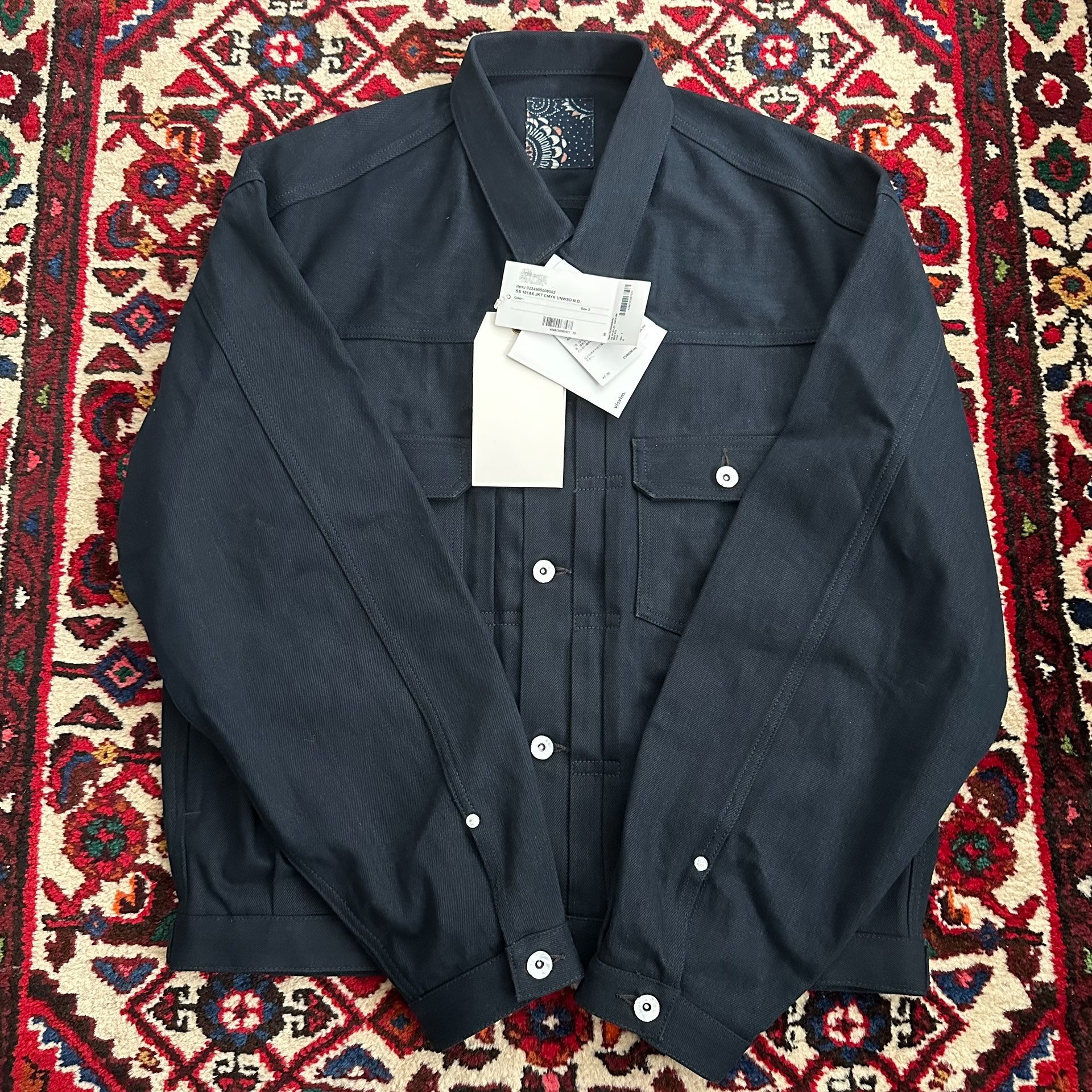 Visvim 24AW ICT 101XX CMYK Denim Jacket — label