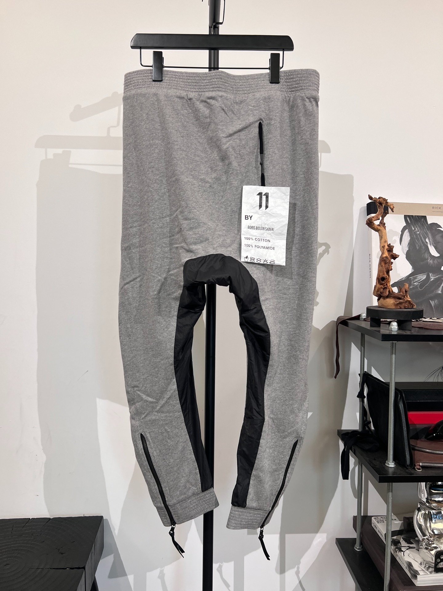 Boris Bidjan Saberi TRS1 Nylon Patch Sweatpants — front