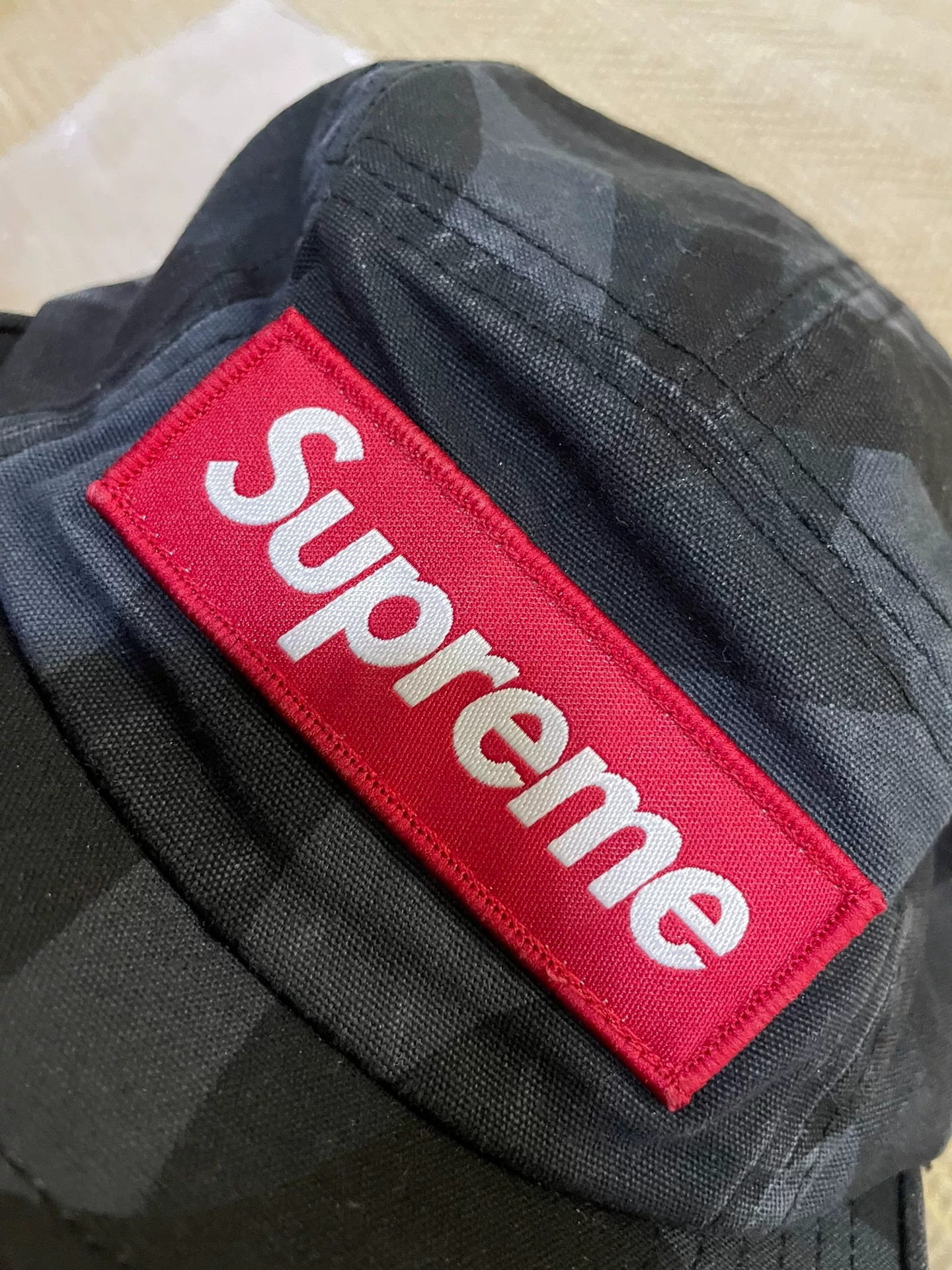 Supreme Thorns Camouflage Camping Baseball Cap — detail