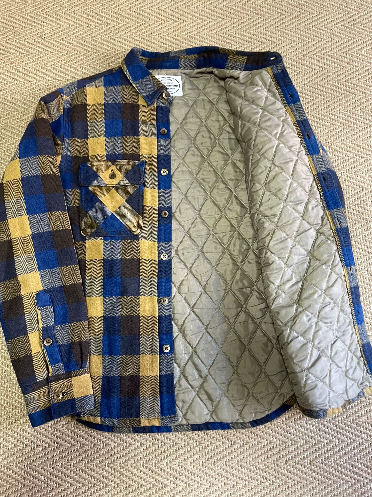 NEIGHBORHOOD CABELLA Shirt-Style Padded Coat — back