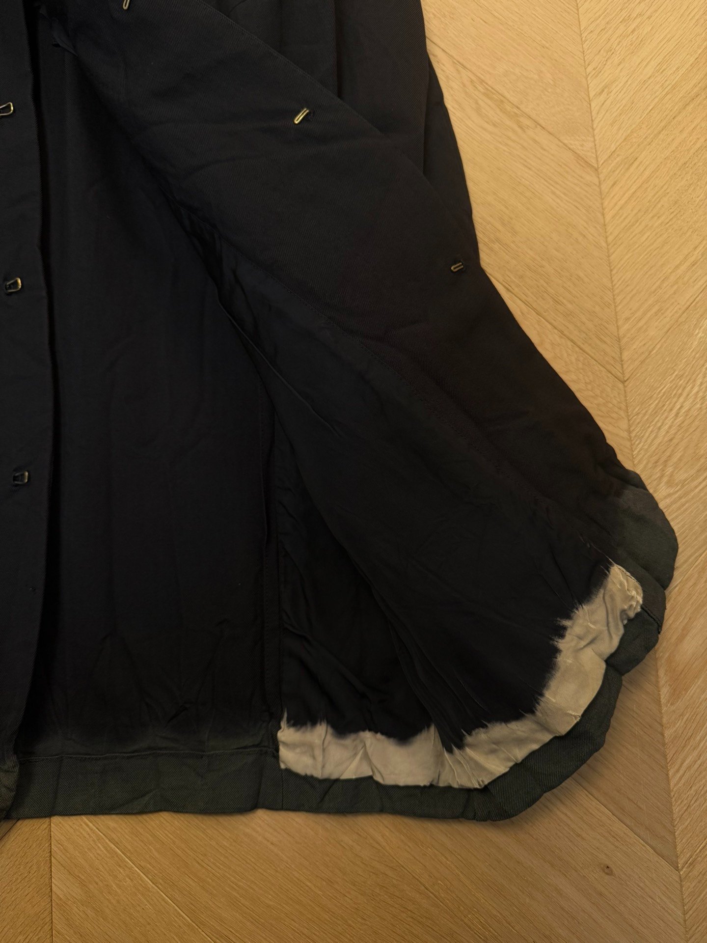 Comme des Garçons 93AW Show Coat — detail