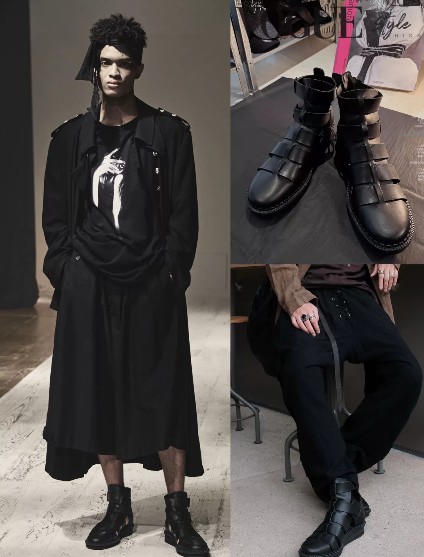 Yohji Yamamoto 22SS High-Top Gladiator Boot