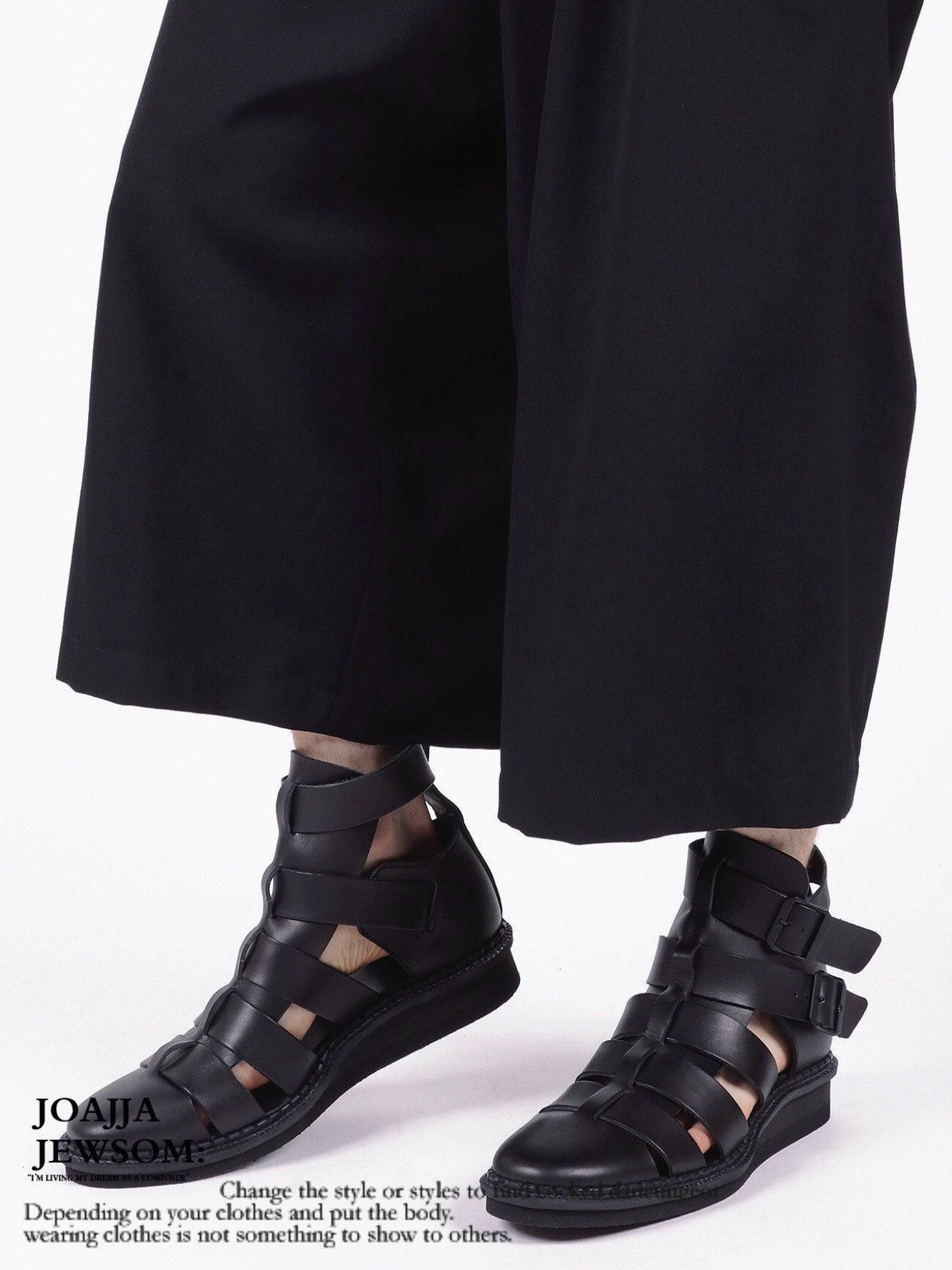 Yohji Yamamoto 22SS High-Top Gladiator Boot — back