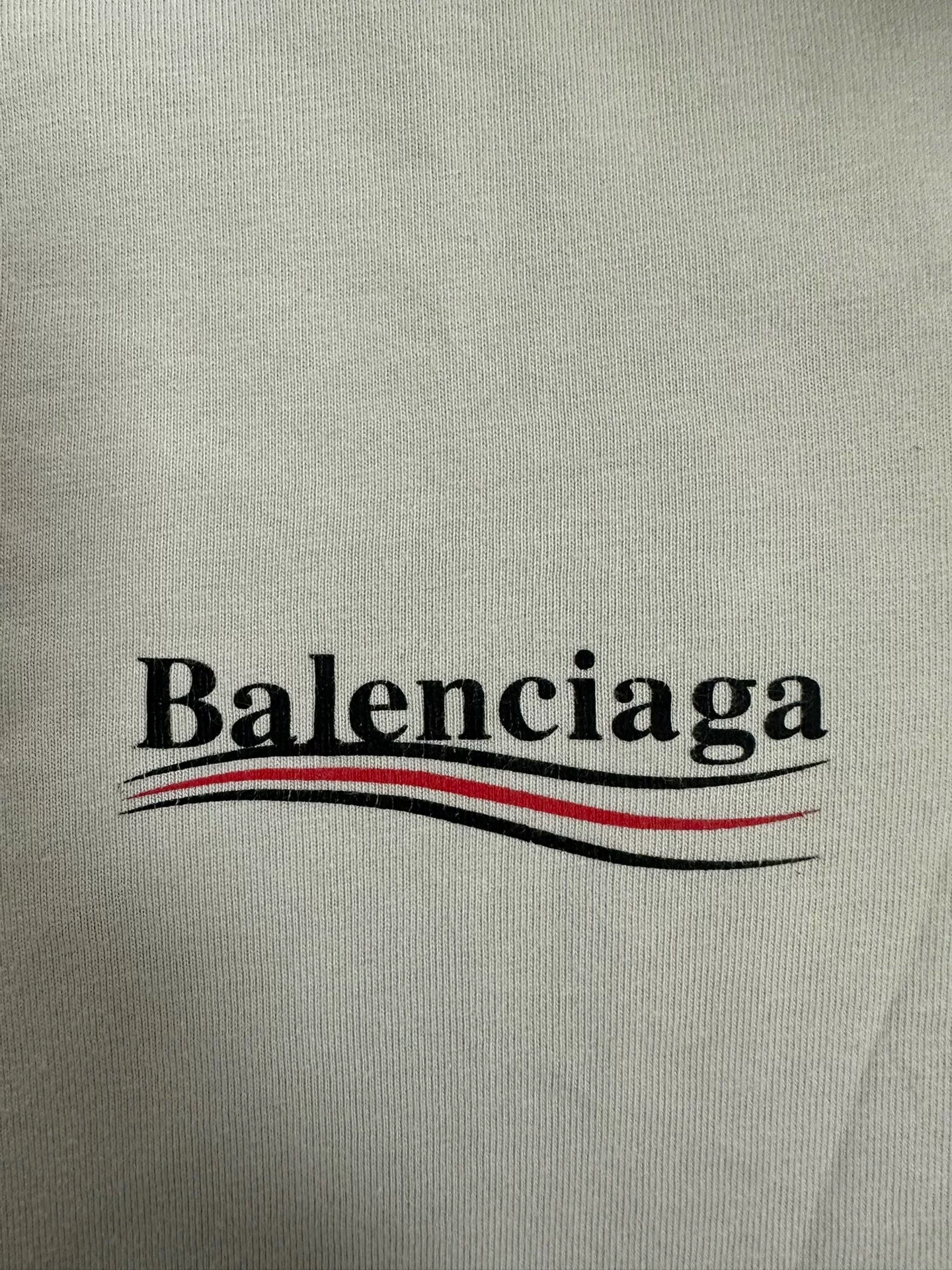 Balenciaga Logo Print Short-Sleeve T-Shirt — detail