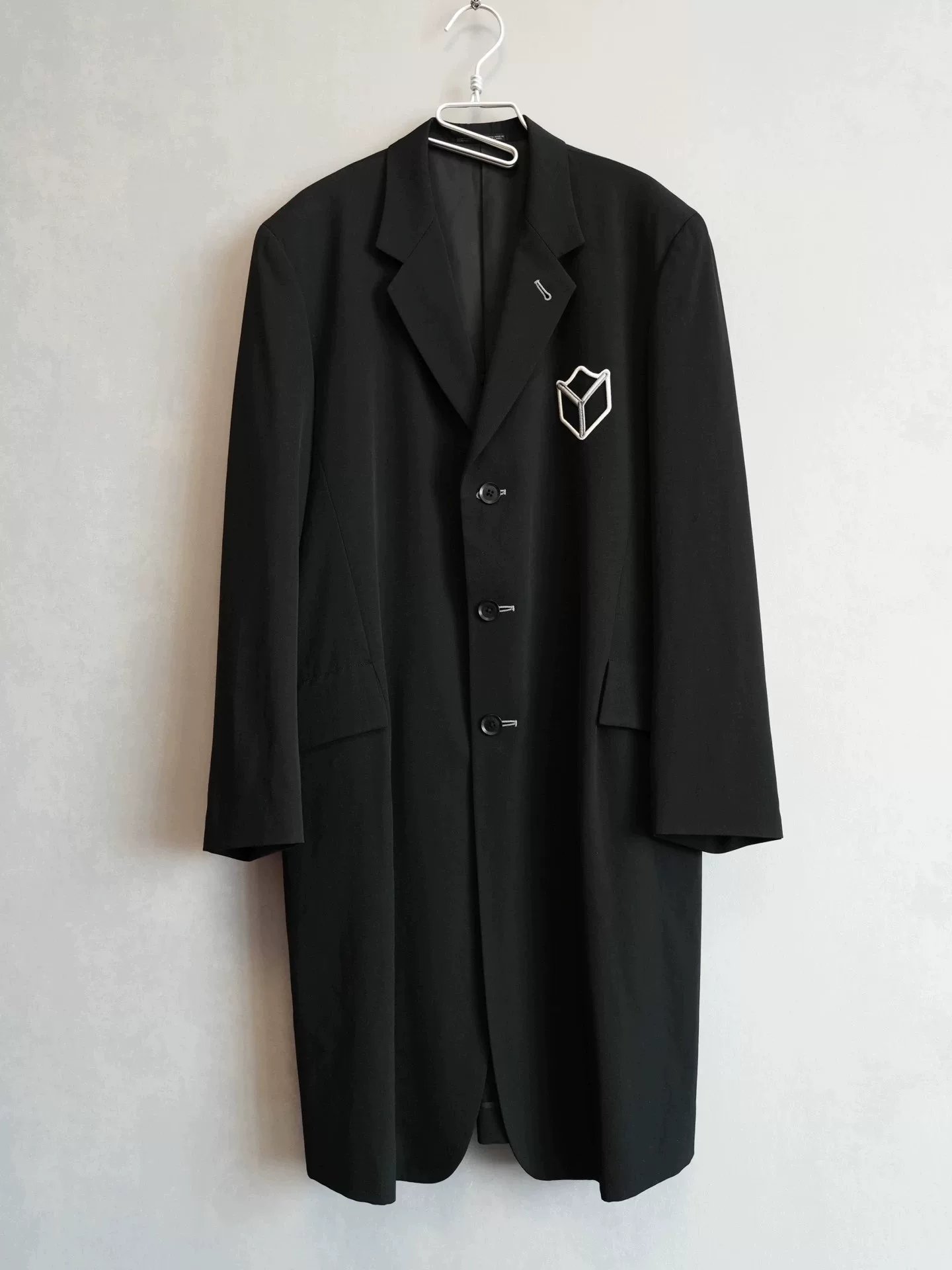 Yohji Yamamoto 03SS Embroidered Badge Coat