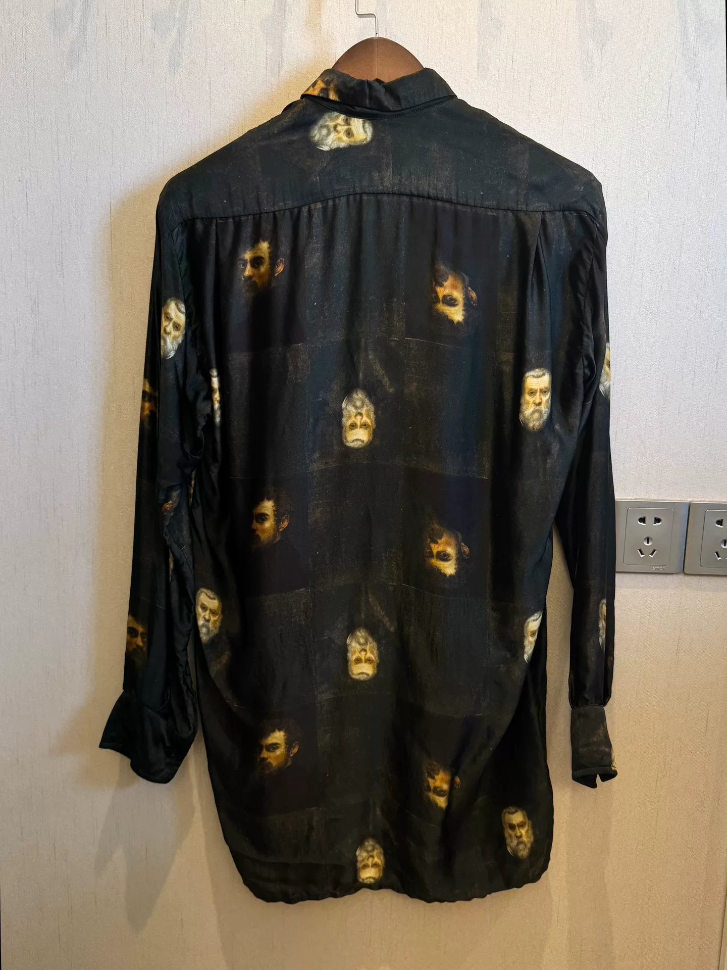 Geoffrey B Small Portrait Silk Shirt — front